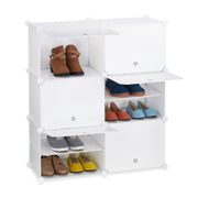 Schuhschrank mit 12 Fächern Weiss von Relaxdays