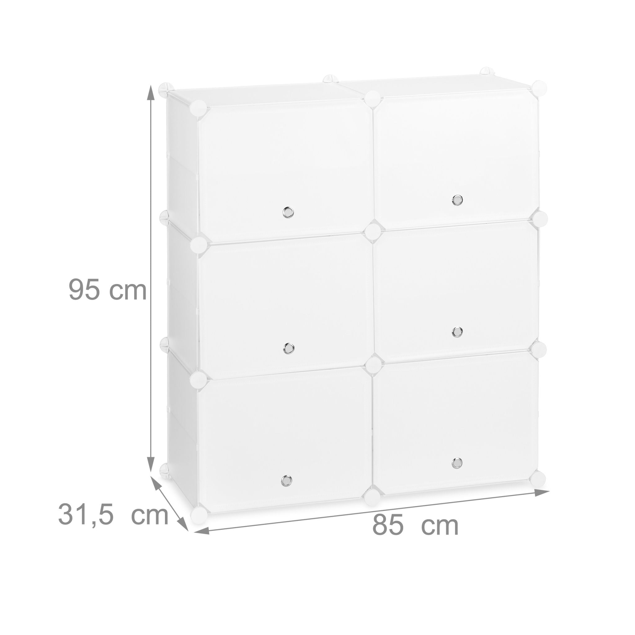 Schuhschrank mit 12 Fächern Weiss von Relaxdays