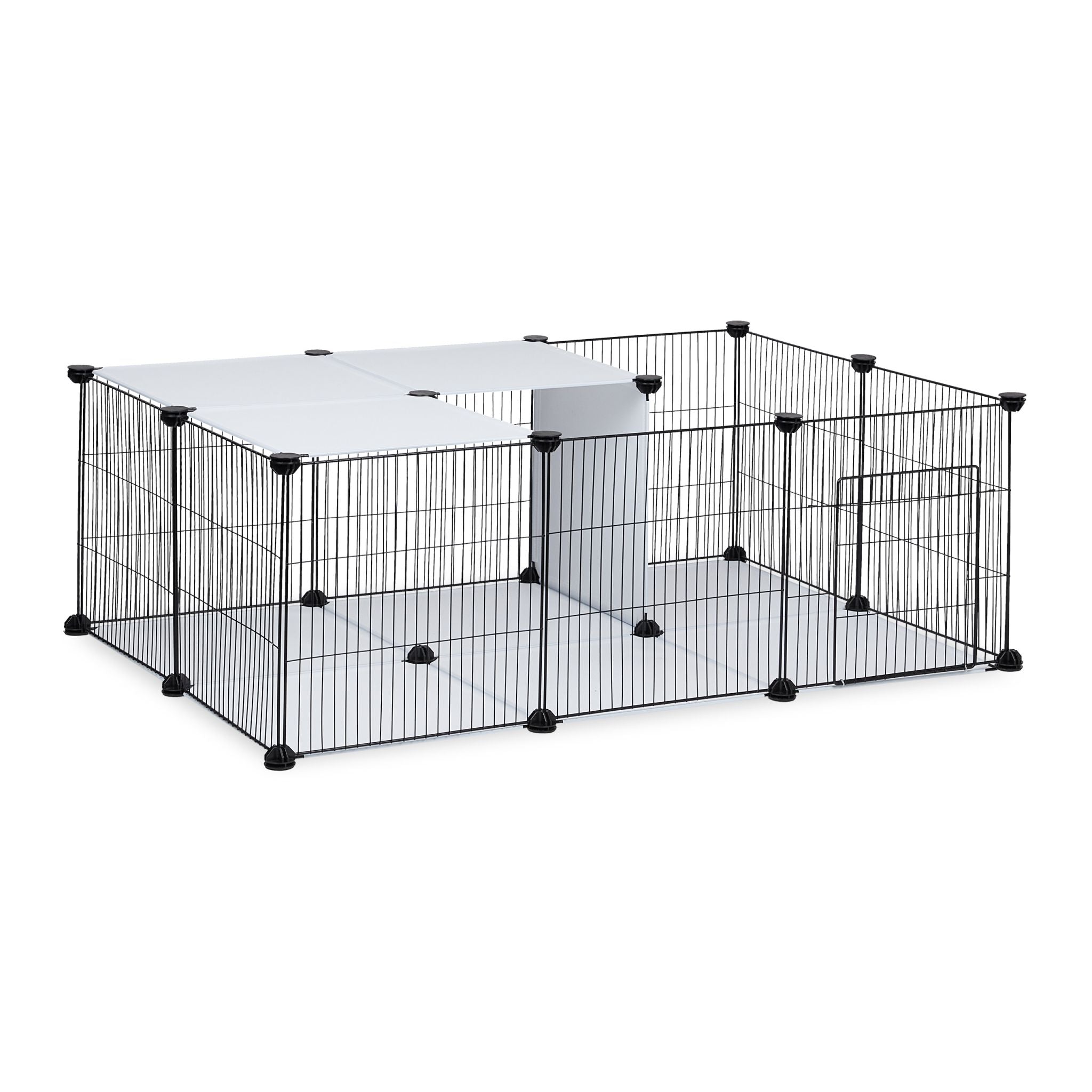 Freilaufgehege zum Stecken Weiss-Schwarz von guteszeug.ch