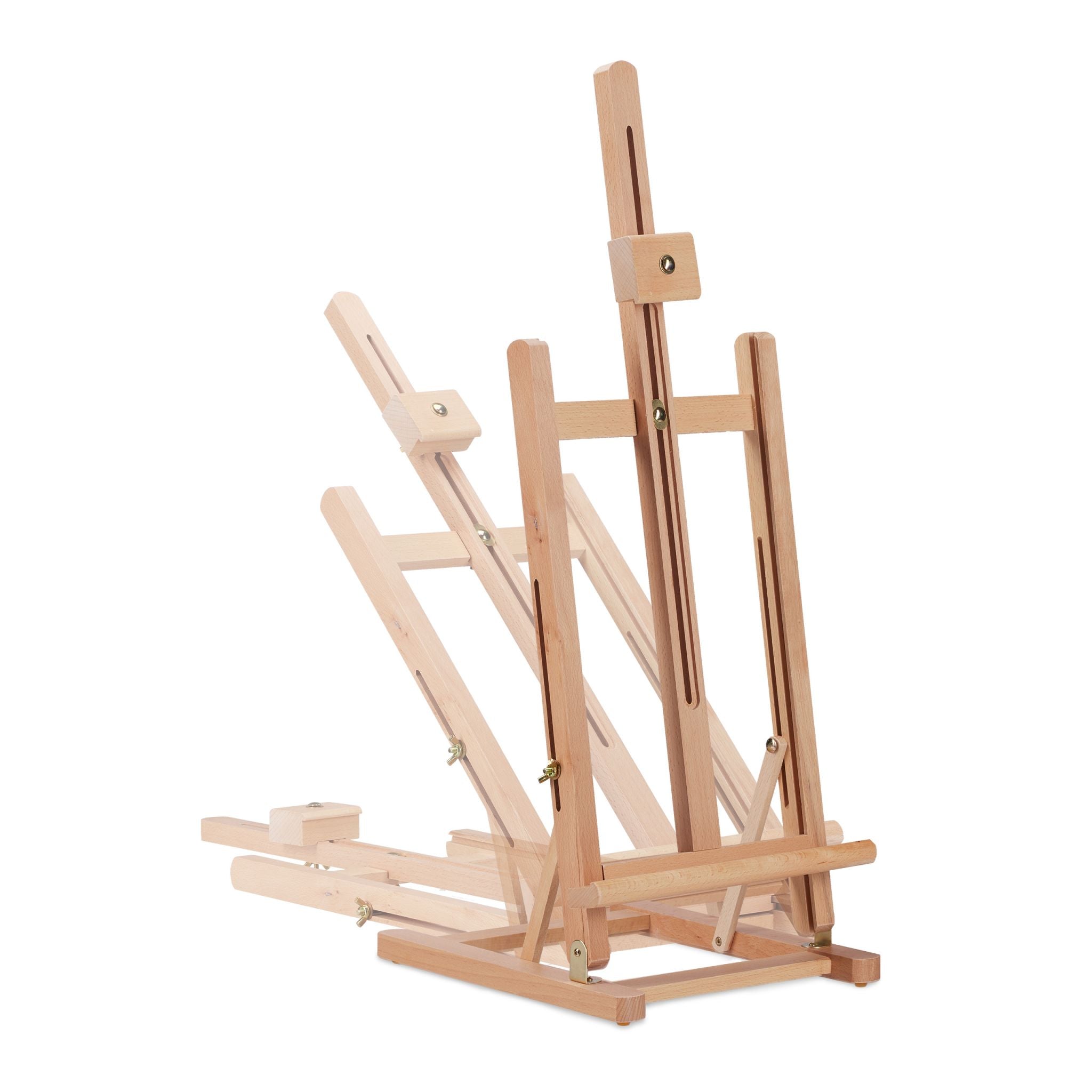 Tischstaffelei XL Buchenholz Hellbraun von Relaxdays