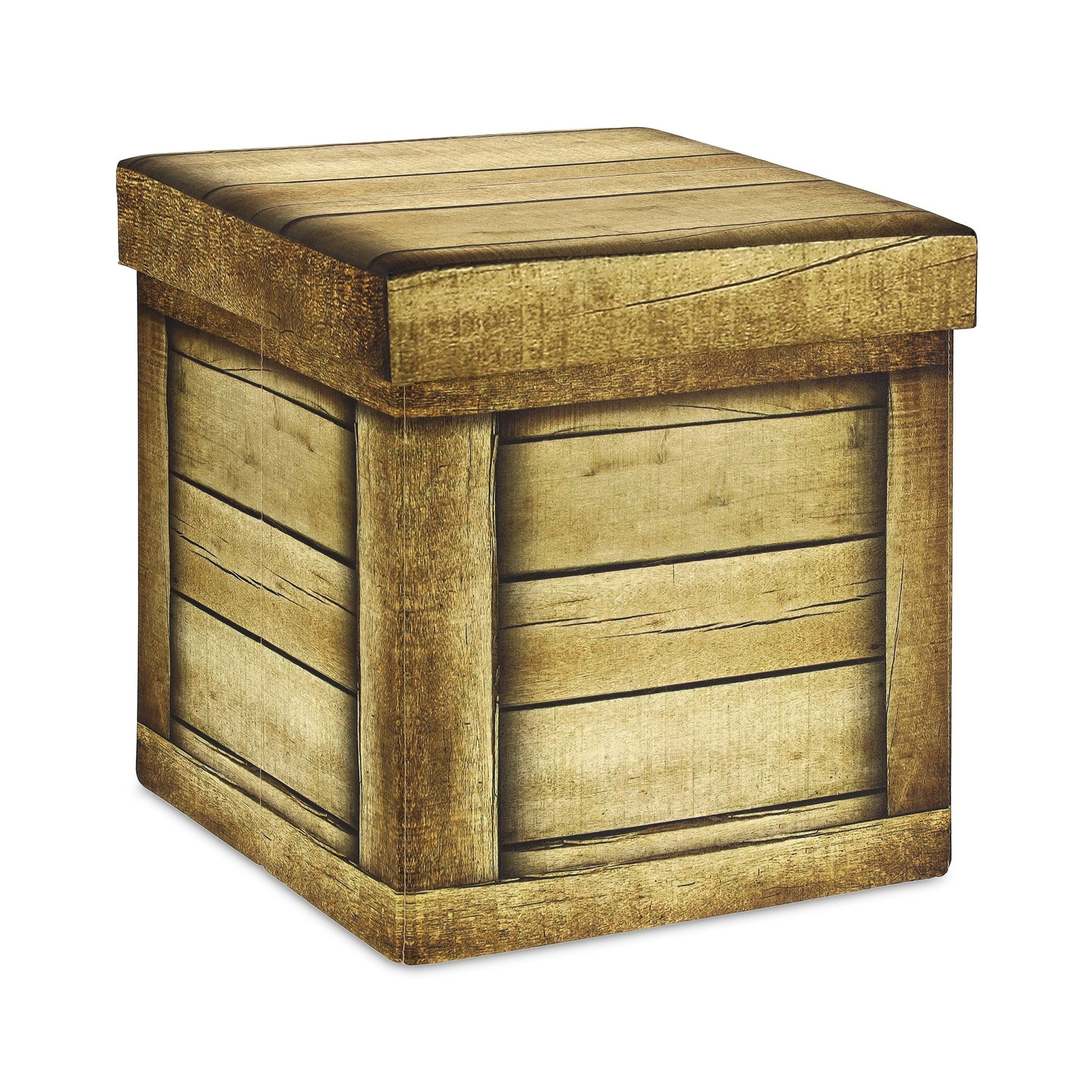 Sitzhocker mit Stauraum Braun-Schwarz von Relaxdays