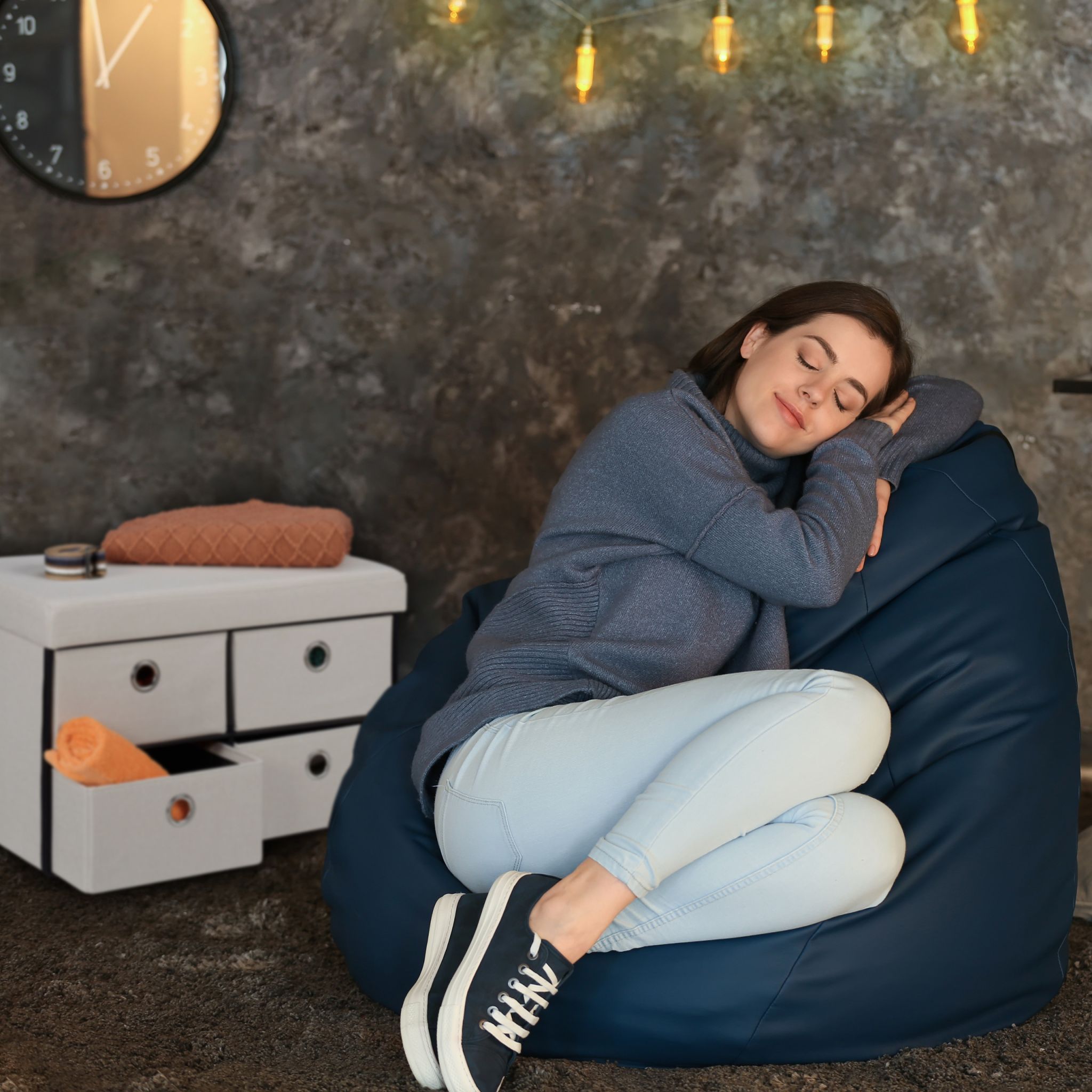 Sitzbank mit 4 Schubfächern Creme von Relaxdays