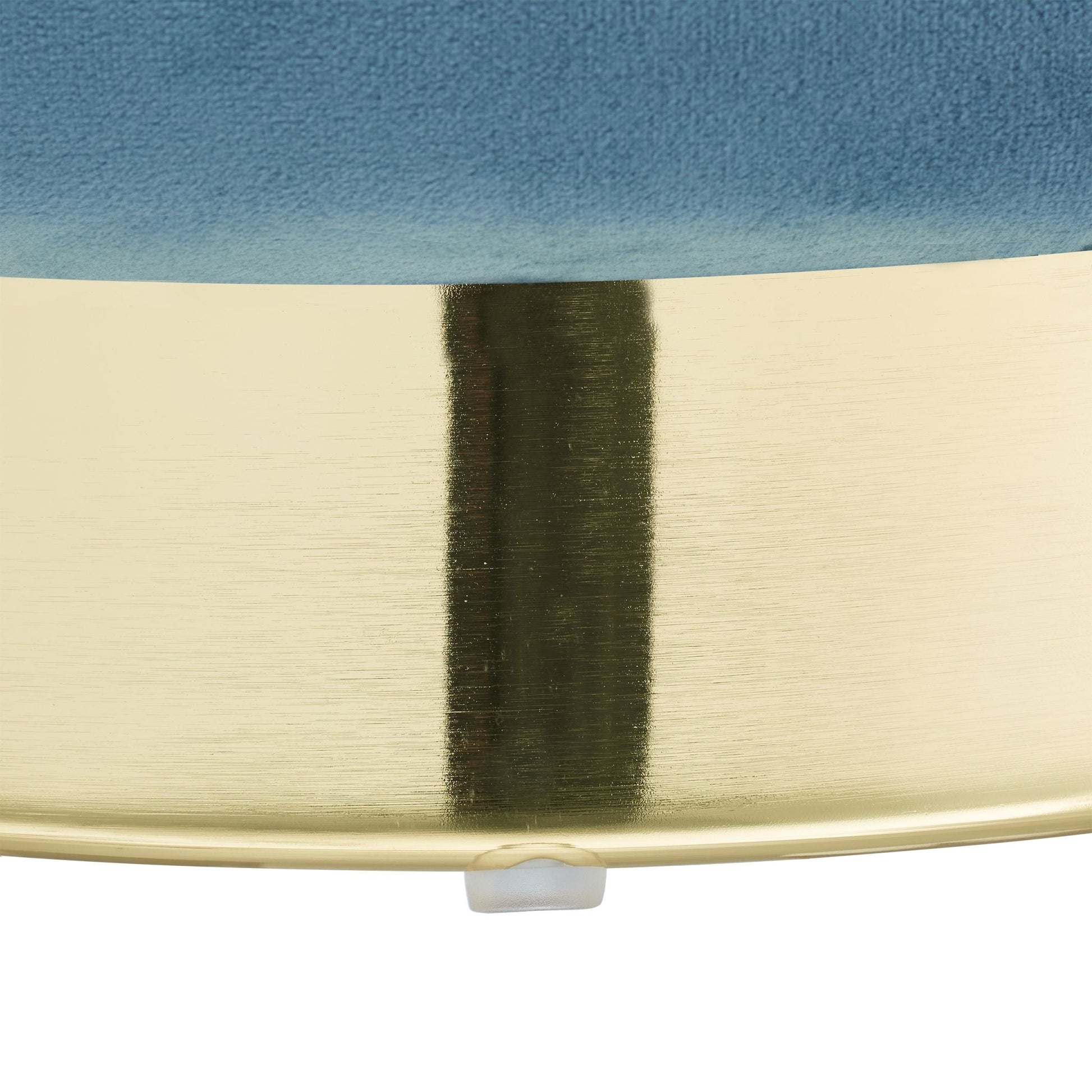 Samthocker mit Stauraum Petrol Gold-Türkis von Relaxdays