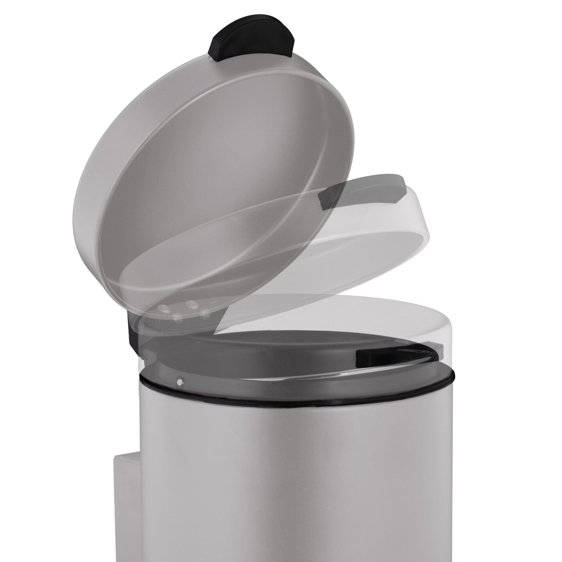 Kosmetikeimer Wandmontage 3 Liter Beige-Schwarz von Relaxdays