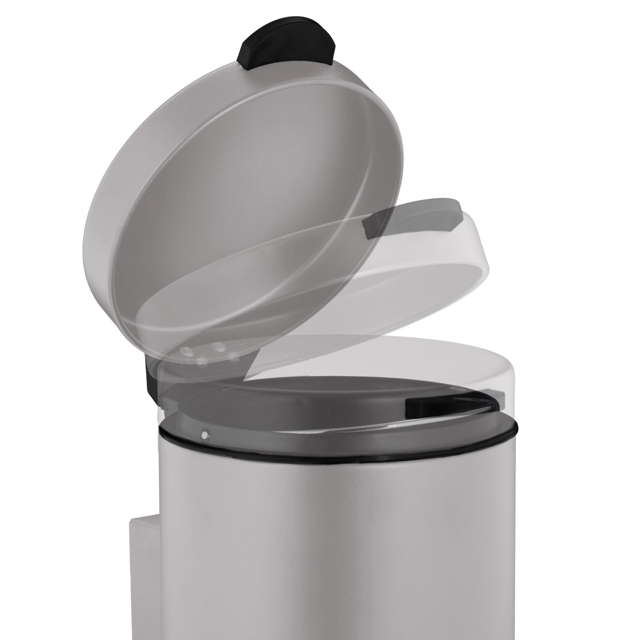 Kosmetikeimer Wandmontage 3 Liter Beige-Schwarz von Relaxdays