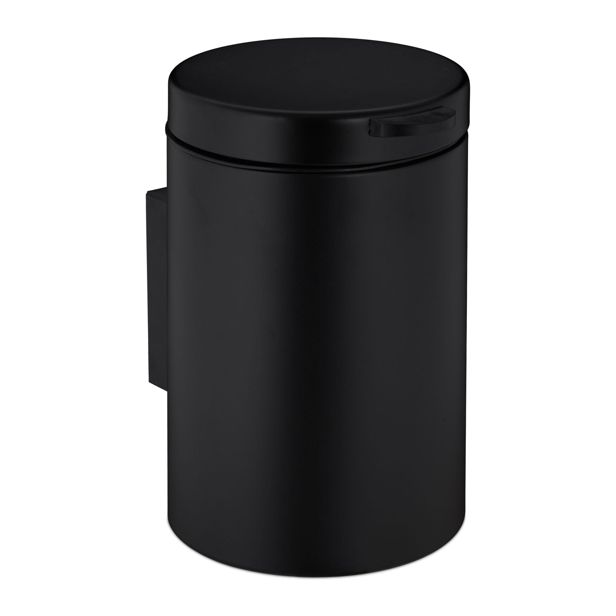 Kosmetikeimer Wandmontage 3 Liter Schwarz von Relaxdays