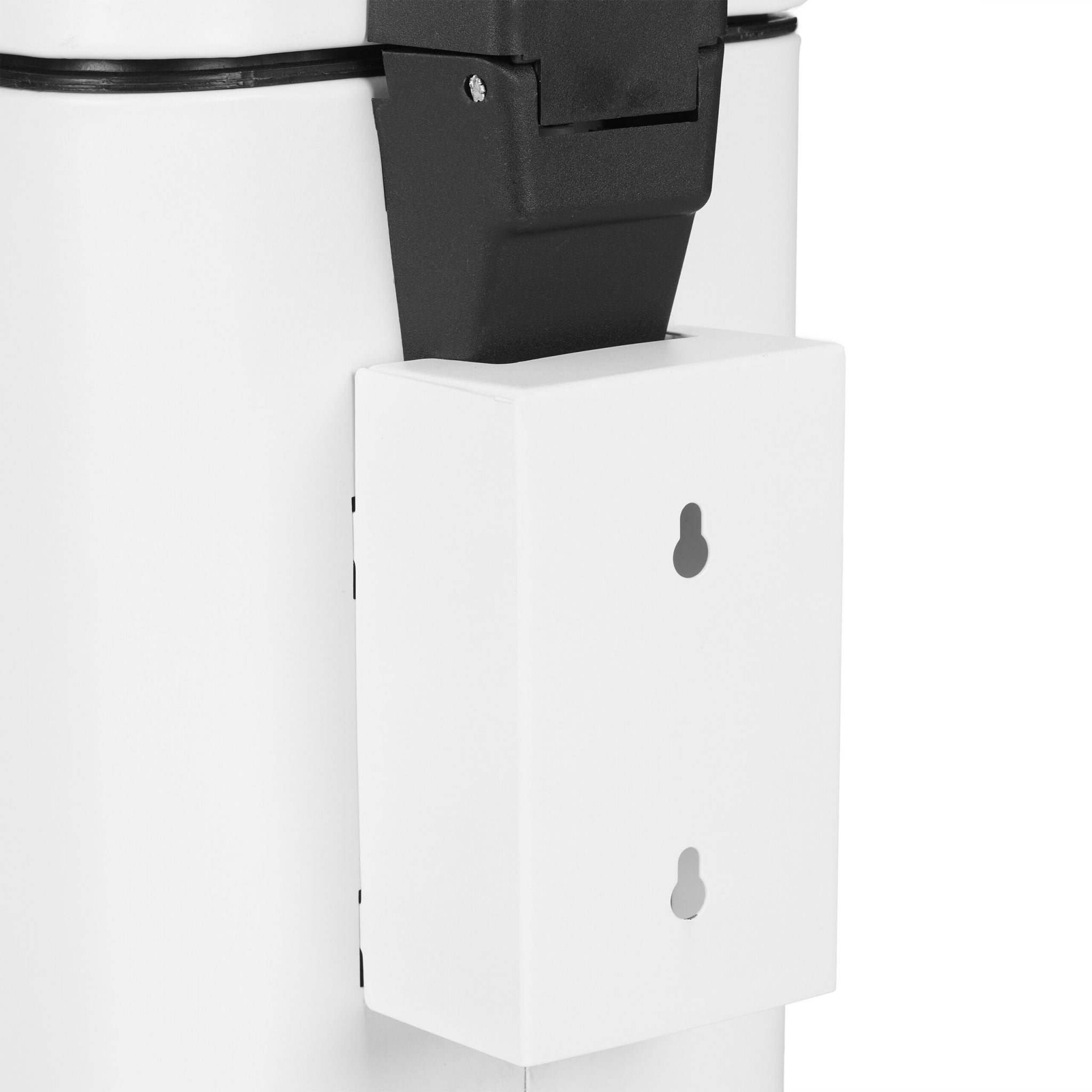 Kosmetikeimer Wandmontage 3 Liter Weiss-Schwarz von Relaxdays