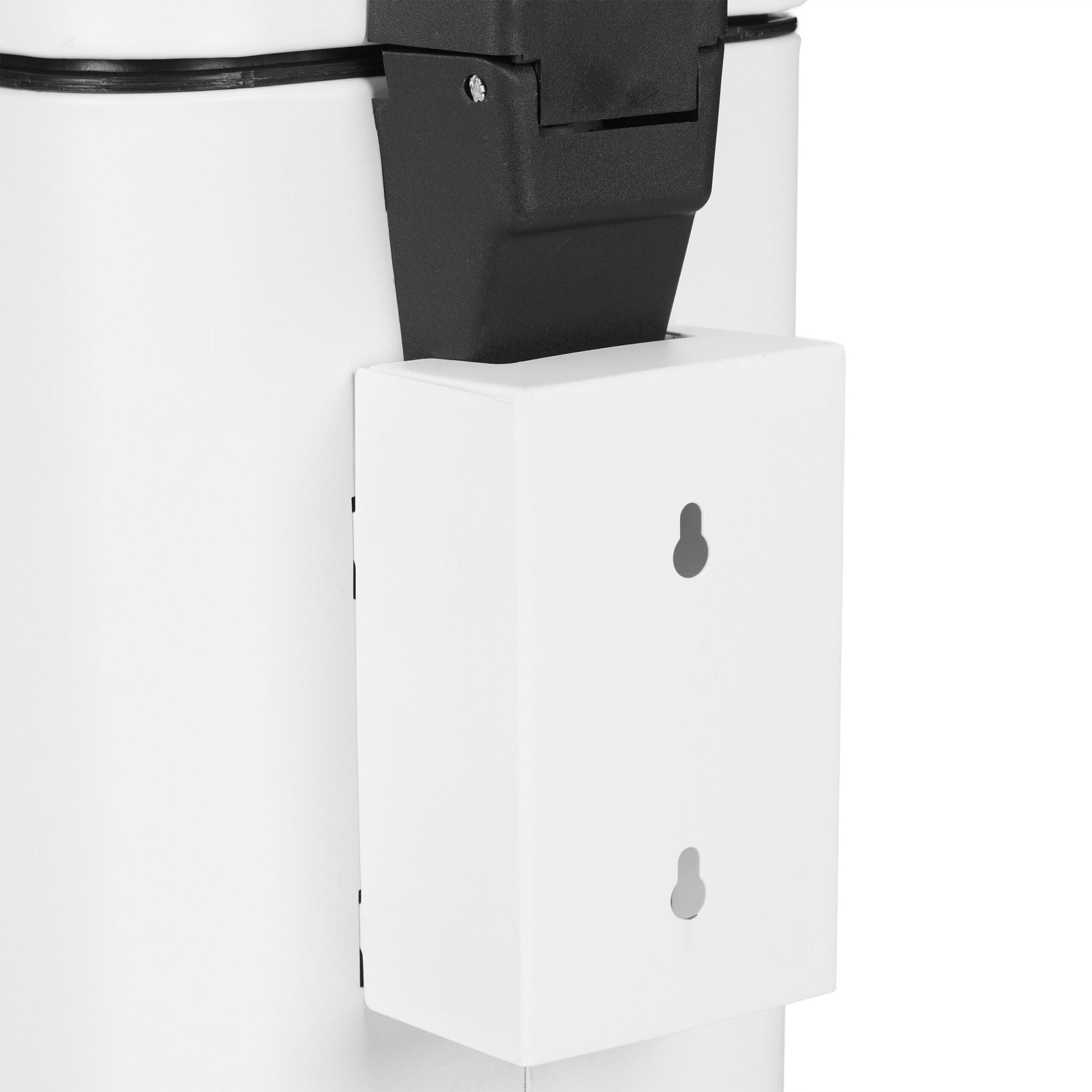 Kosmetikeimer Wandmontage 3 Liter Weiss-Schwarz von Relaxdays