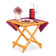 Kleiner Klapptisch Holz Hellbraun von Relaxdays