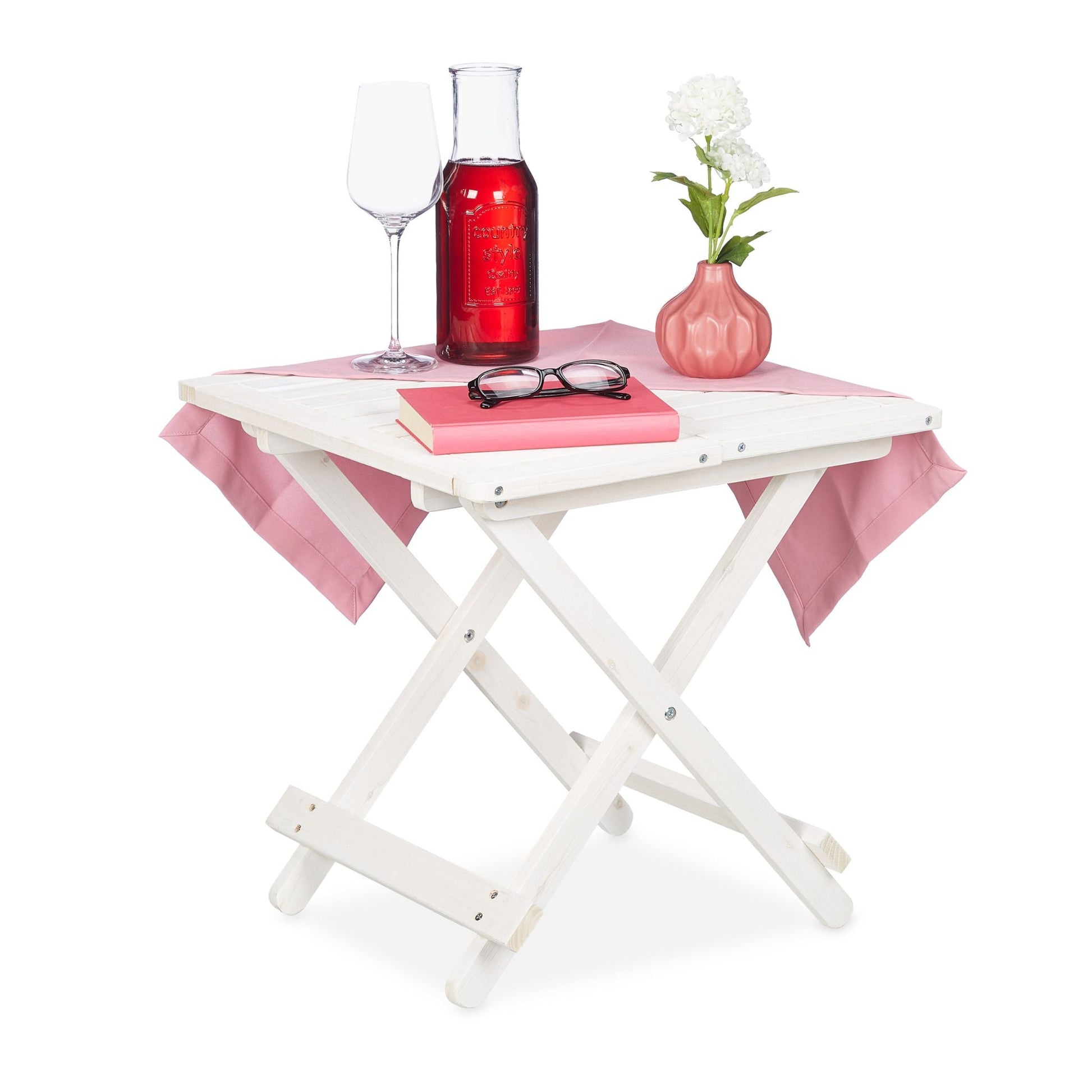 Klapptisch Holz Weiss von Relaxdays