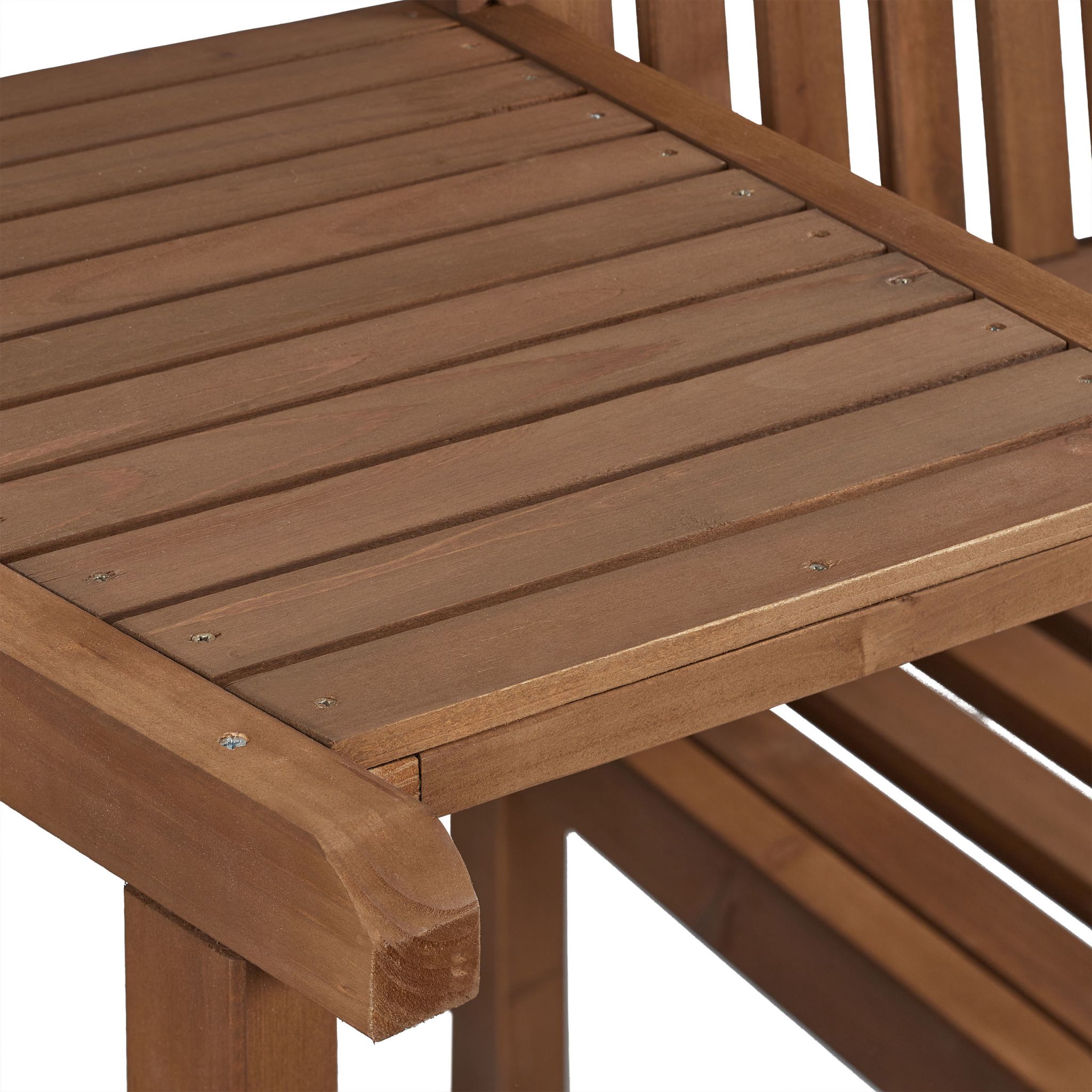 Gartenbank mit Tisch Braun von Relaxdays