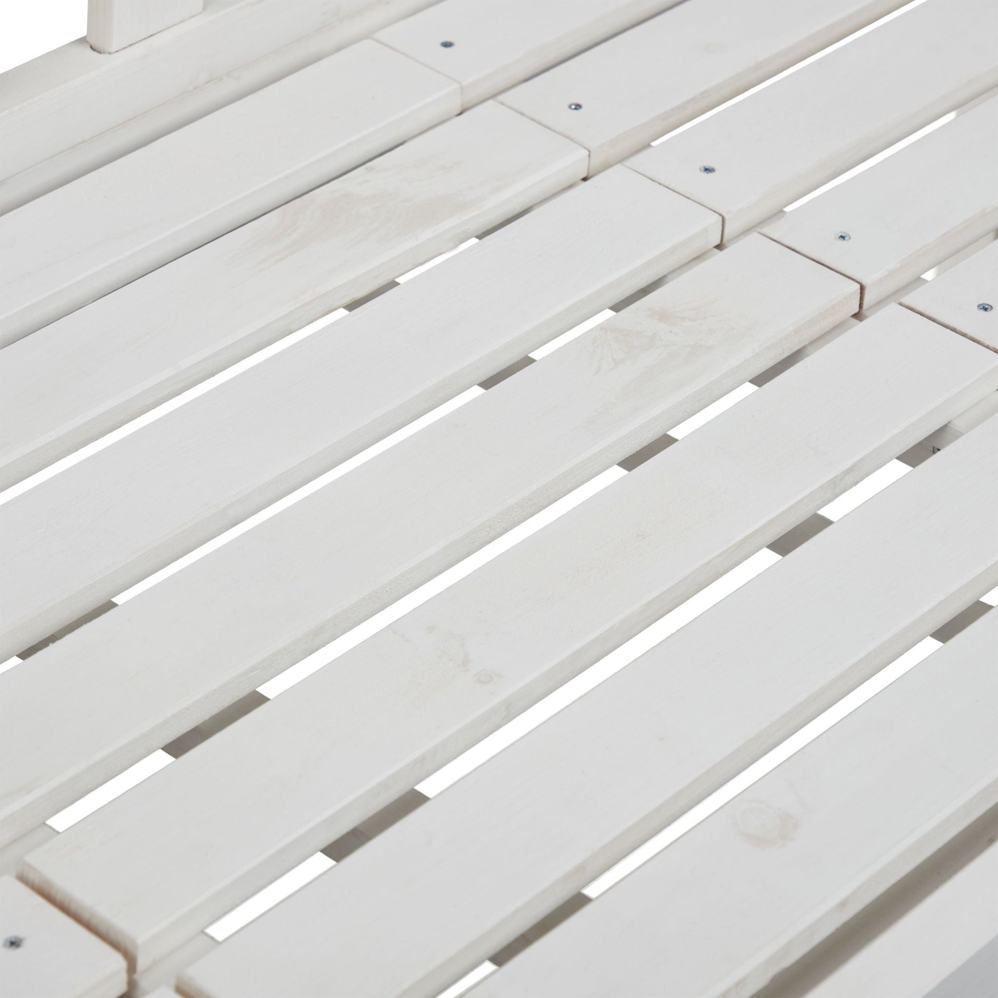 Gartenbank mit Tisch Weiss von Relaxdays