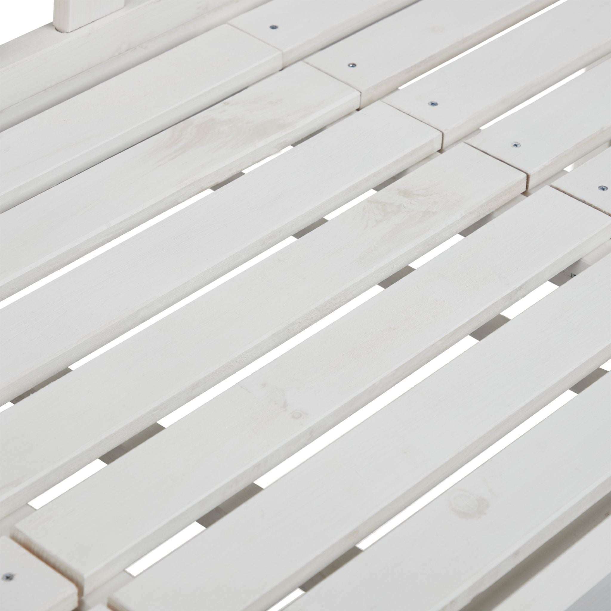 Gartenbank mit Tisch Weiss von Relaxdays