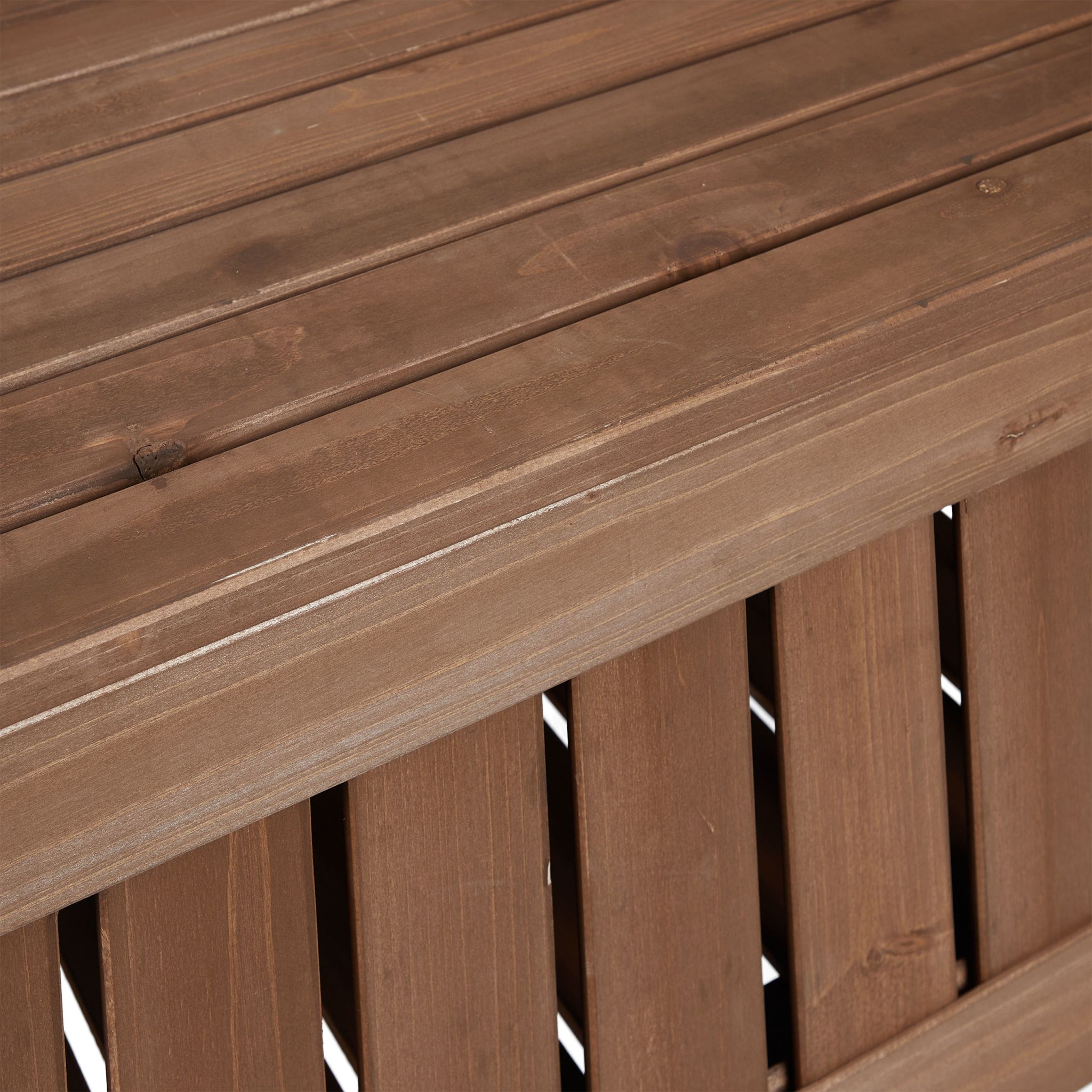 Gartenbank mit Stauraum Dunkelbraun von Relaxdays