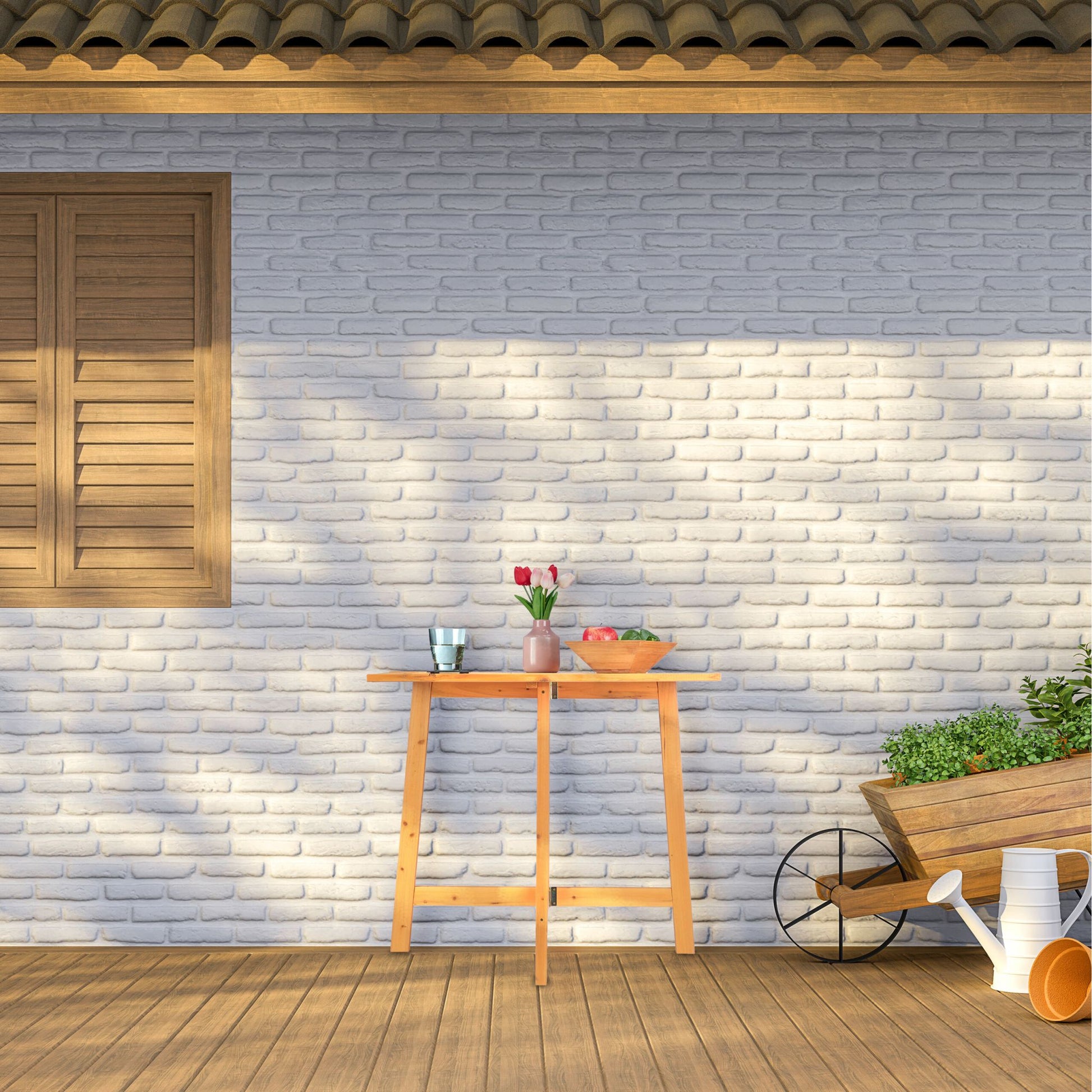 Rechteckiger Klapptisch Holz Hellbraun von Relaxdays