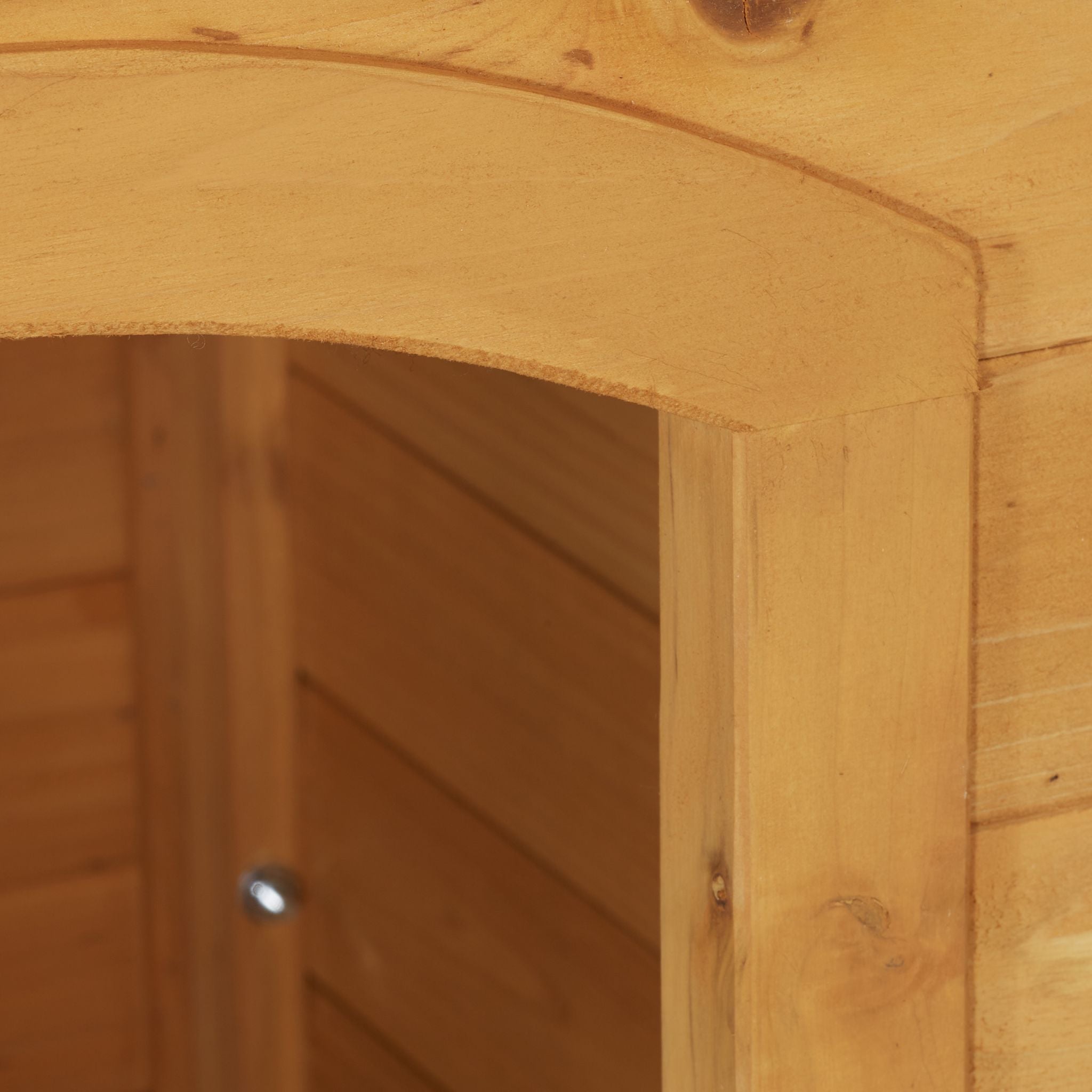 Aufklappbare Hundehütte Holz Hellbraun-Schwarz von Relaxdays