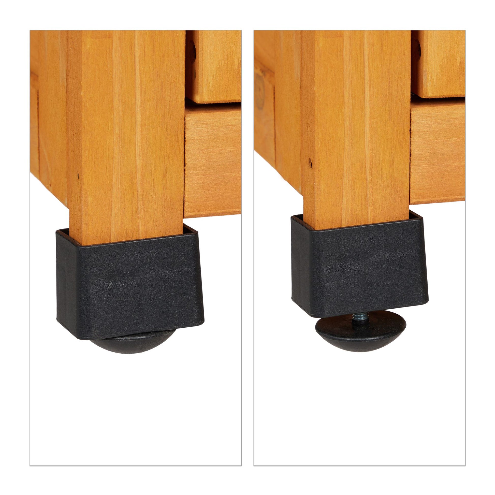 Gartenschrank mit Dachpappe Hellbraun-Schwarz von Relaxdays