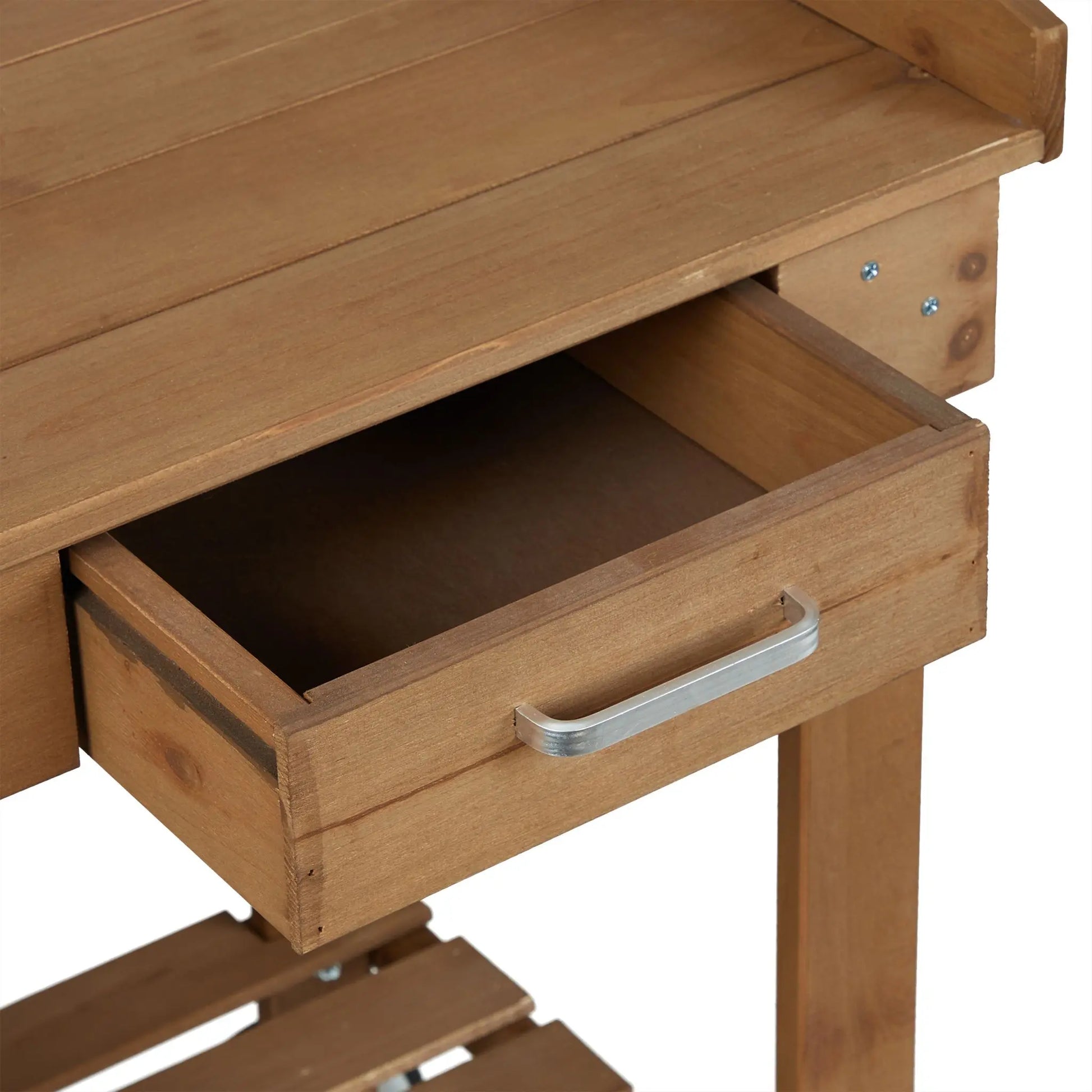 Pflanztisch mit Rollen Weiss-Braun-Grau von Relaxdays