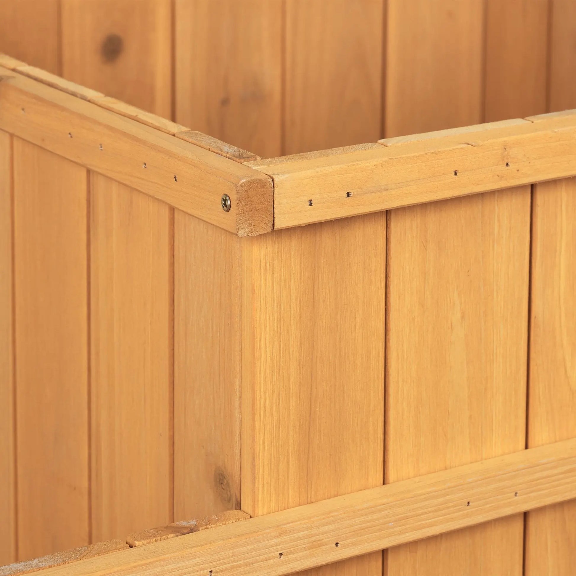 Hochbeet Holz 4-stufig Hellbraun von Relaxdays