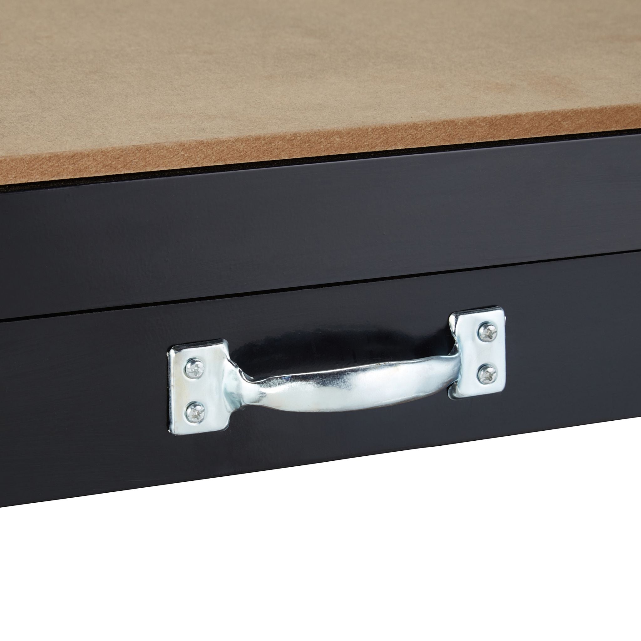 Werkbank mit Schublade Braun-Schwarz von Relaxdays