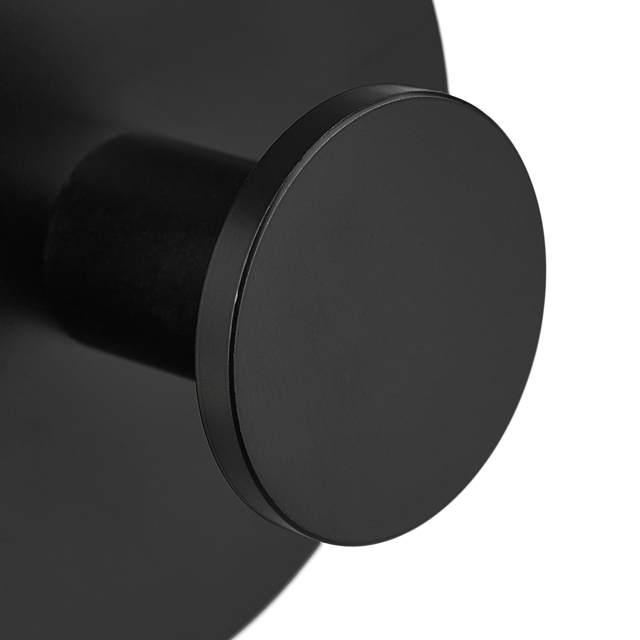 Selbstklebende Haken 4er-Set Schwarz von Relaxdays