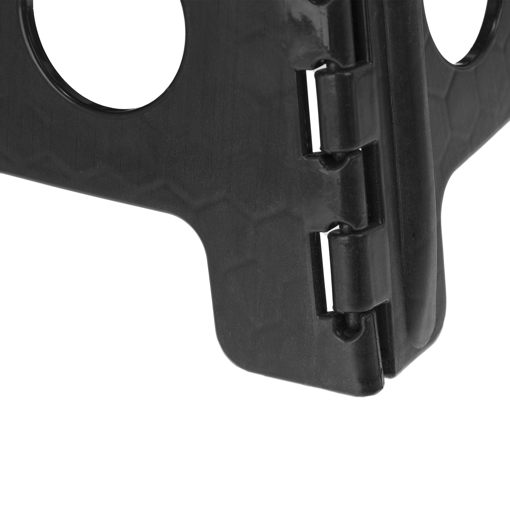 Klapphocker faltbar XL Weiss-Schwarz von Relaxdays