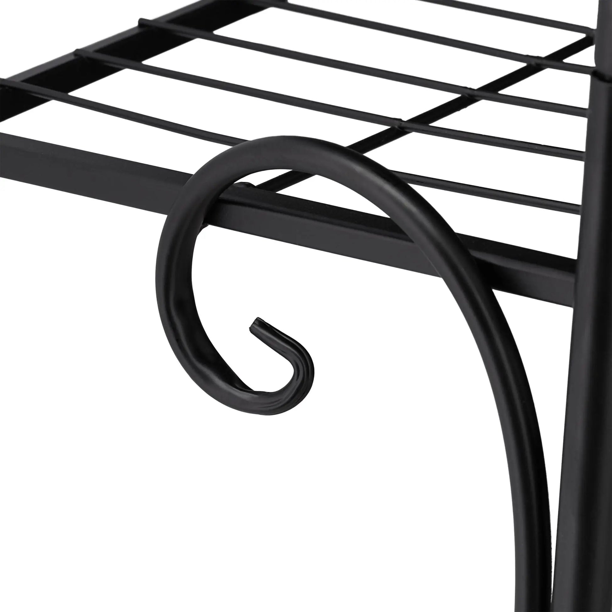 Blumentreppe Metall Schwarz von Relaxdays