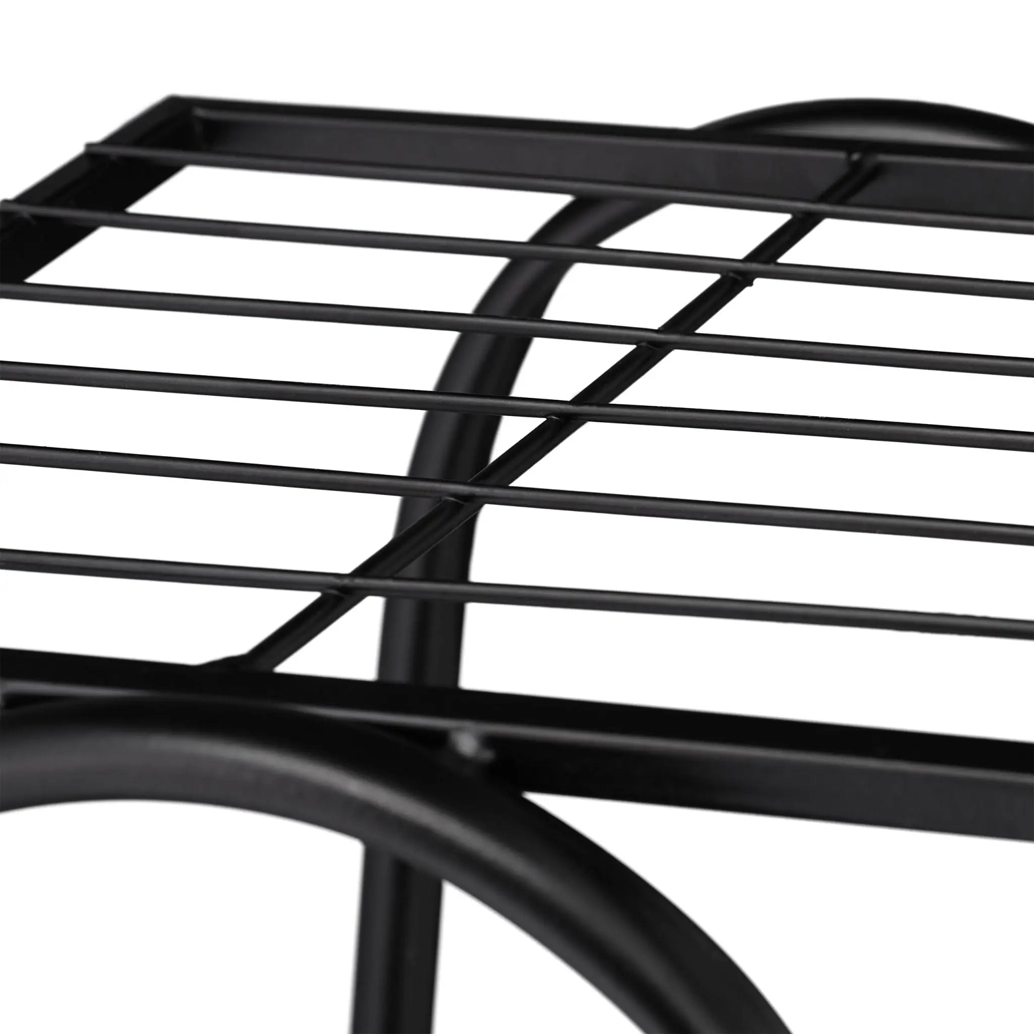 Blumentreppe Metall Schwarz von Relaxdays