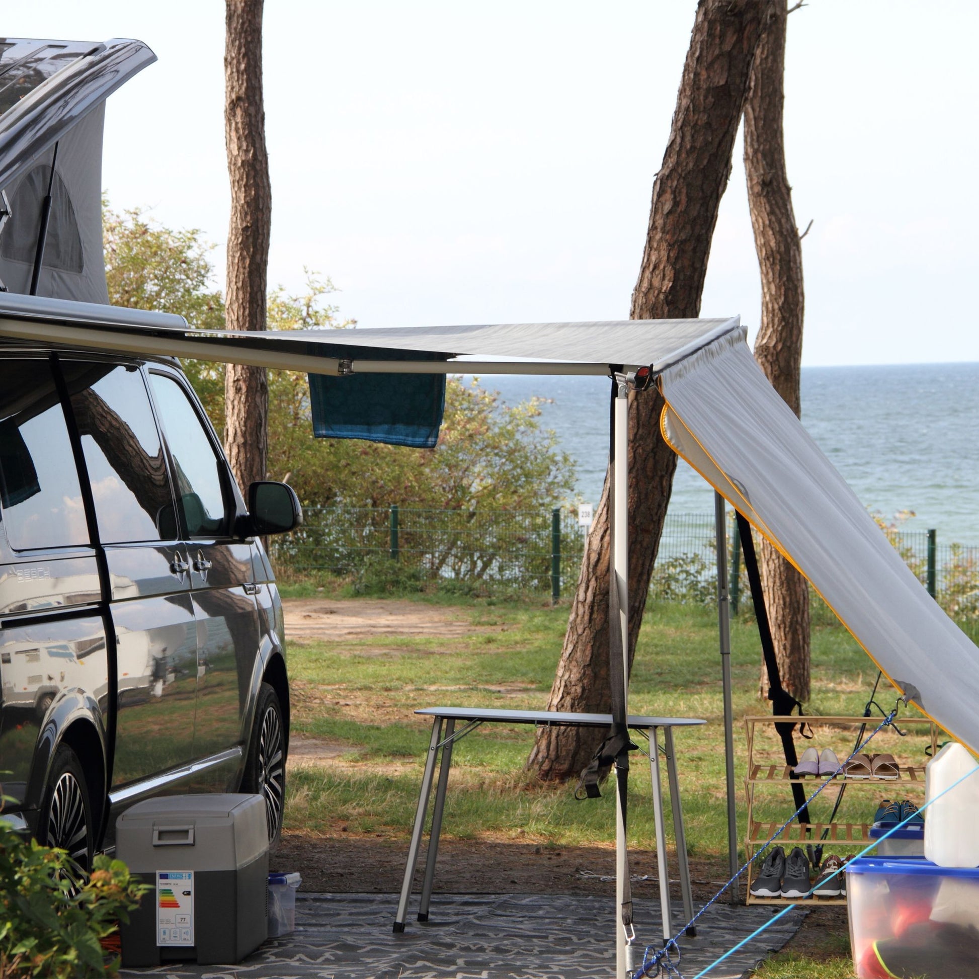 Faltbares Schuhregal Bambus Hellbraun von Relaxdays