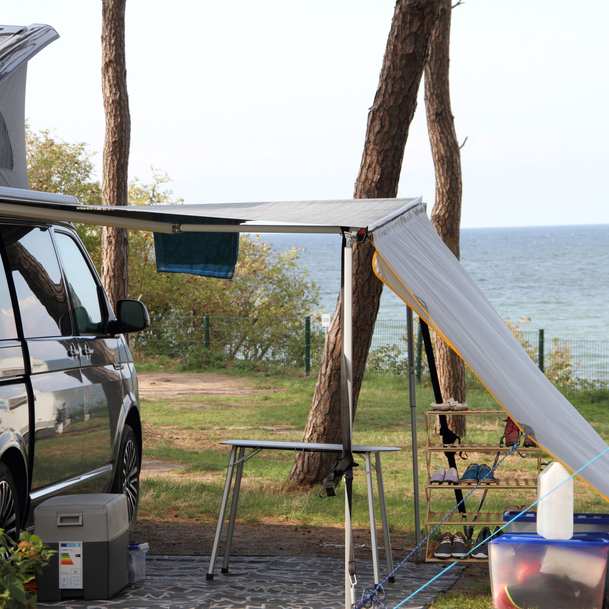 Faltbares Schuhregal Bambus Hellbraun von Relaxdays