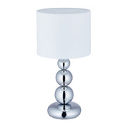 Tischlampe Kugeln in Silber Weiss-Silber von Relaxdays