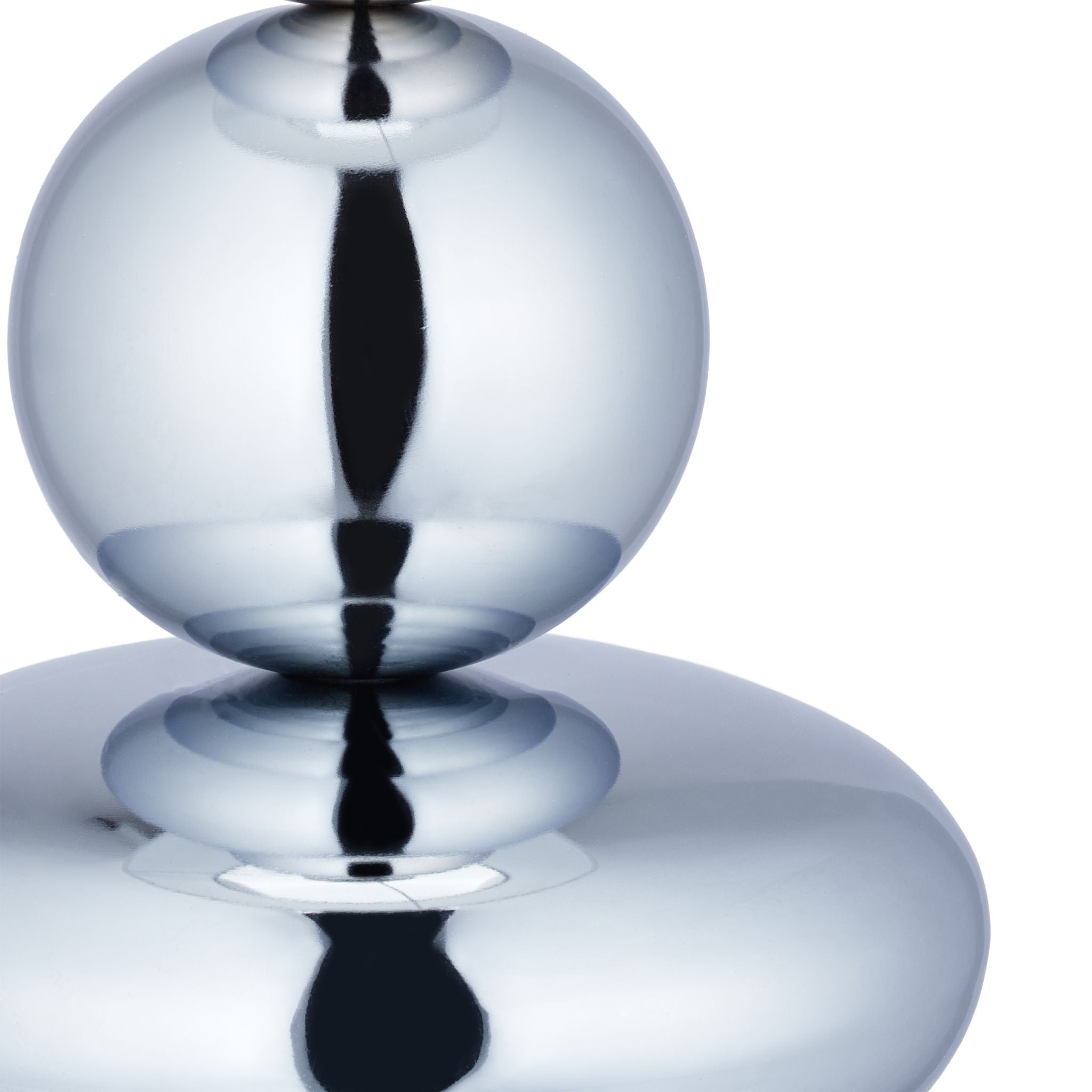 Tischlampe Kugeln in Silber Weiss-Silber von Relaxdays