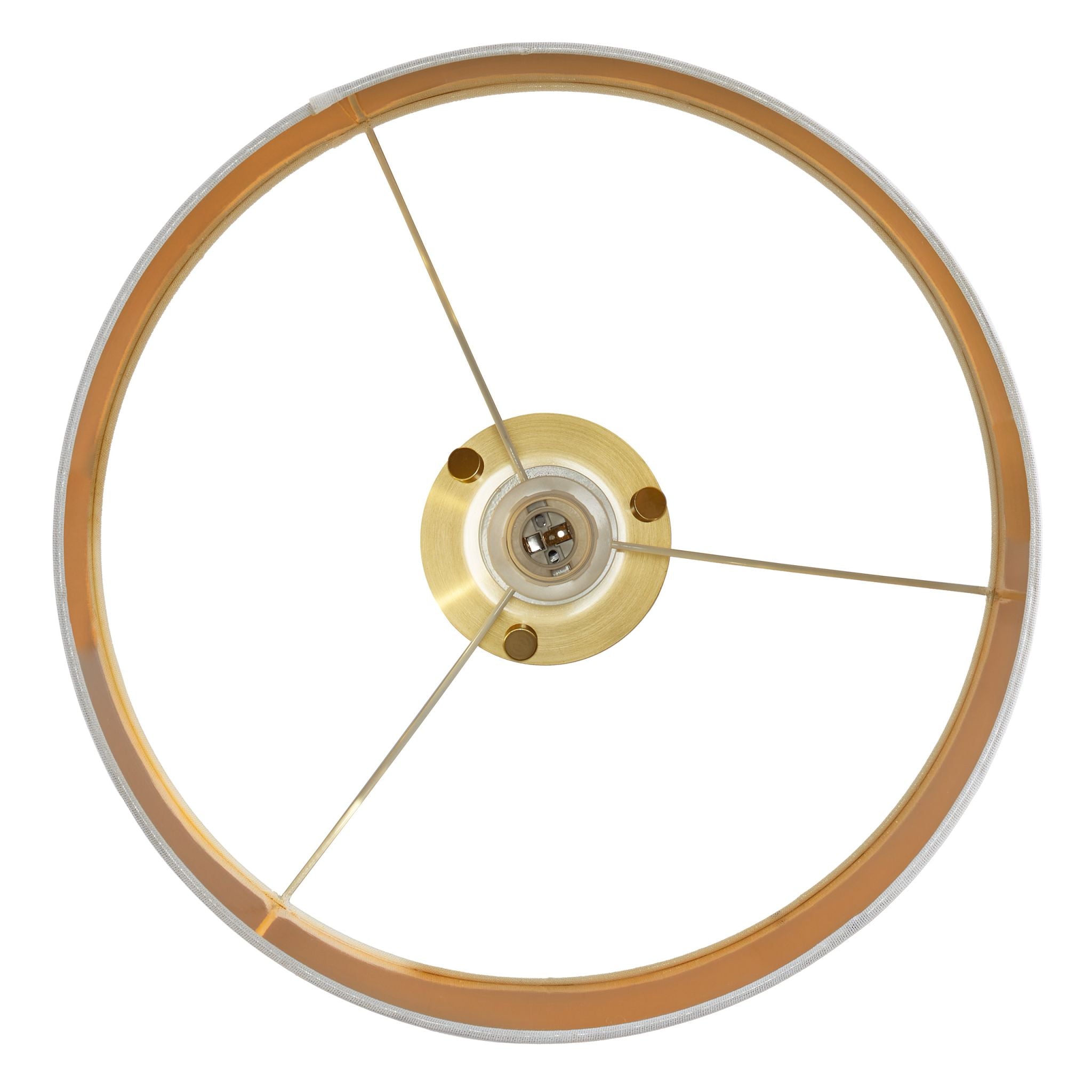 Dreibein Stehlampe in Weiss & Gold Weiss-Gold von Relaxdays