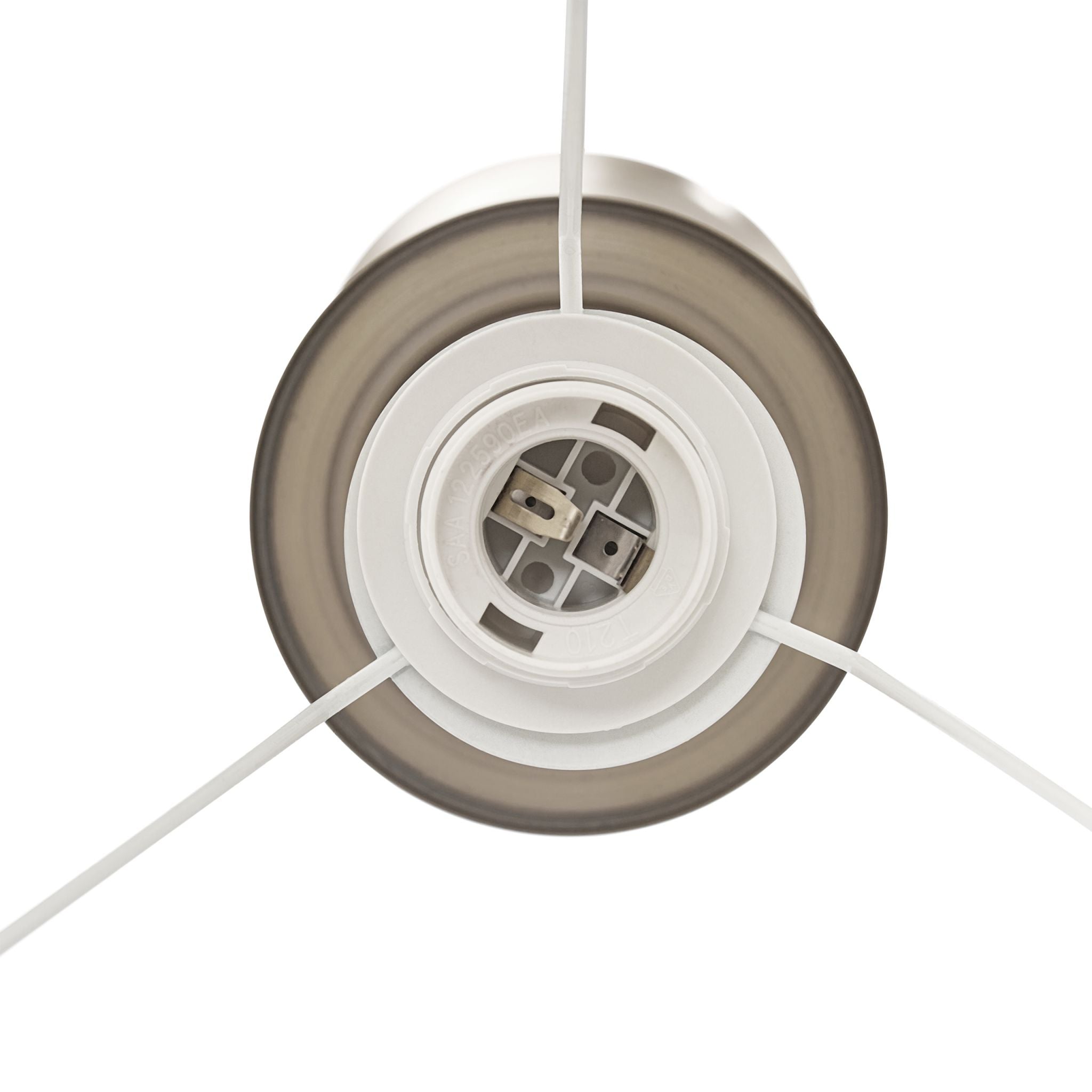 Stehlampe antik Weiss-Silber von Relaxdays