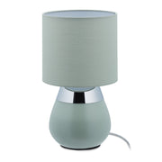 Nachttischlampe Touch in Grün Grün-Silber von Relaxdays