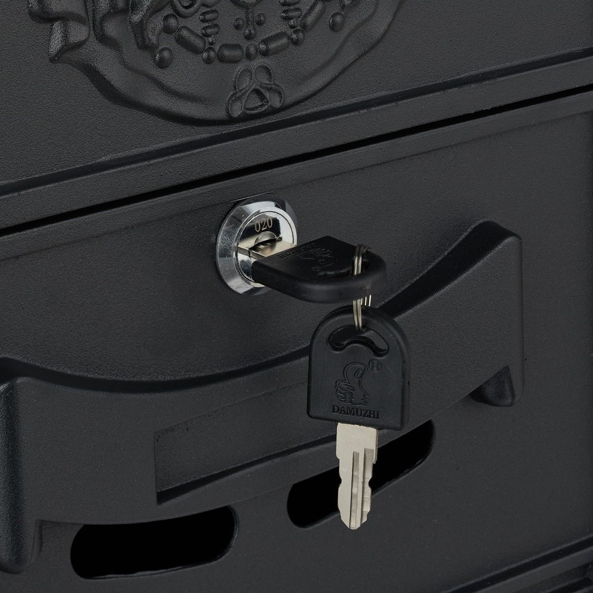 Antiker Briefkasten Schwarz von Relaxdays