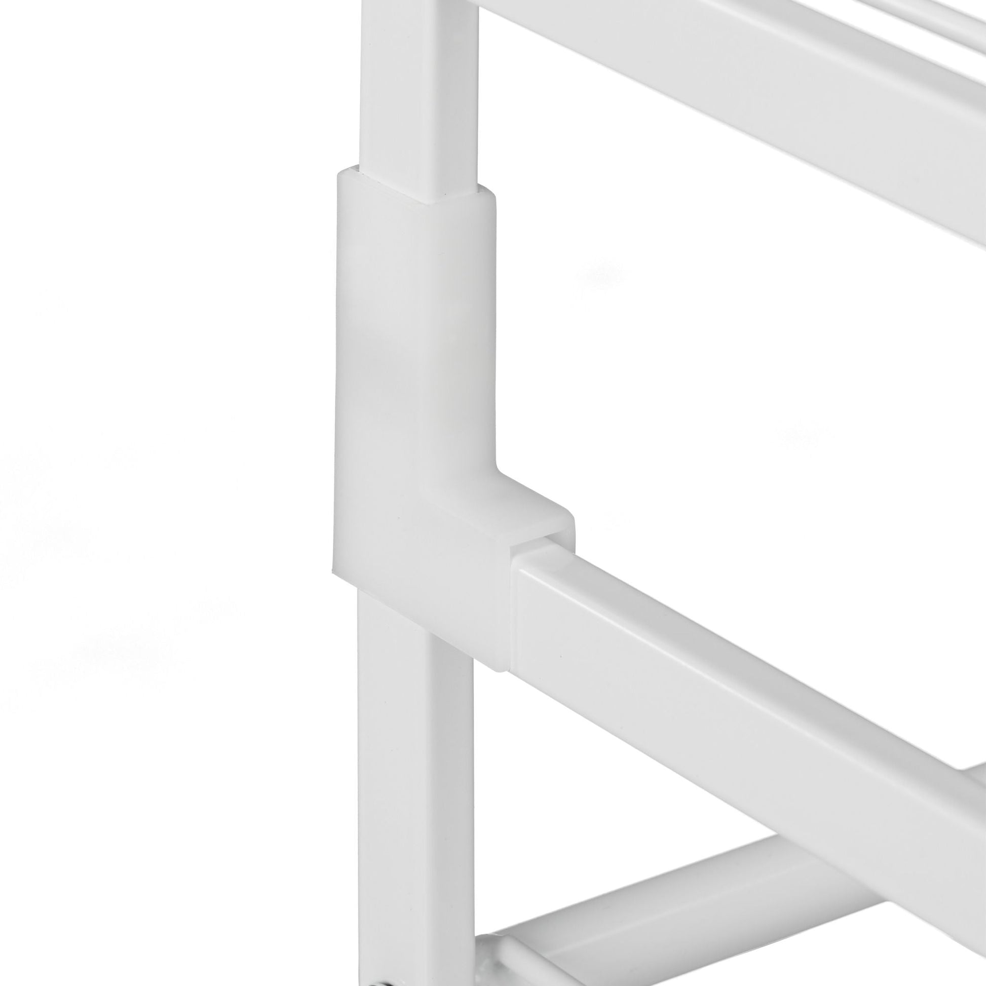 Metall Schuhregal stapelbar Weiss von Relaxdays