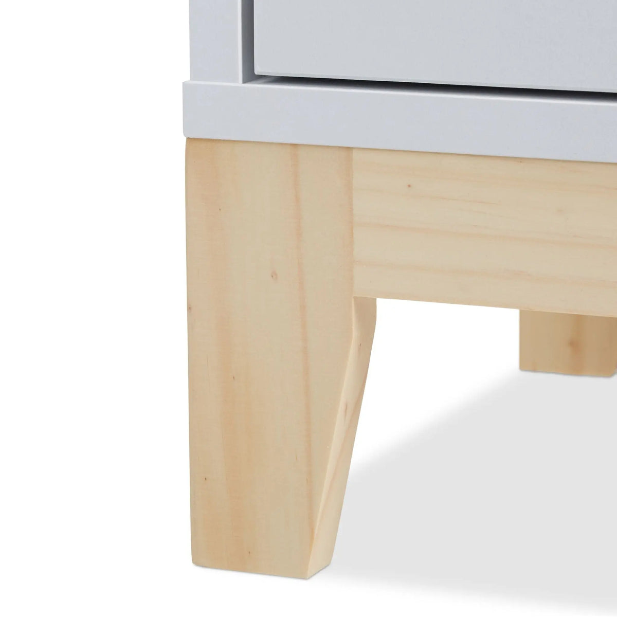 Badezimmerschrank mit 2 Schubladen Weiss-Hellbraun von Relaxdays
