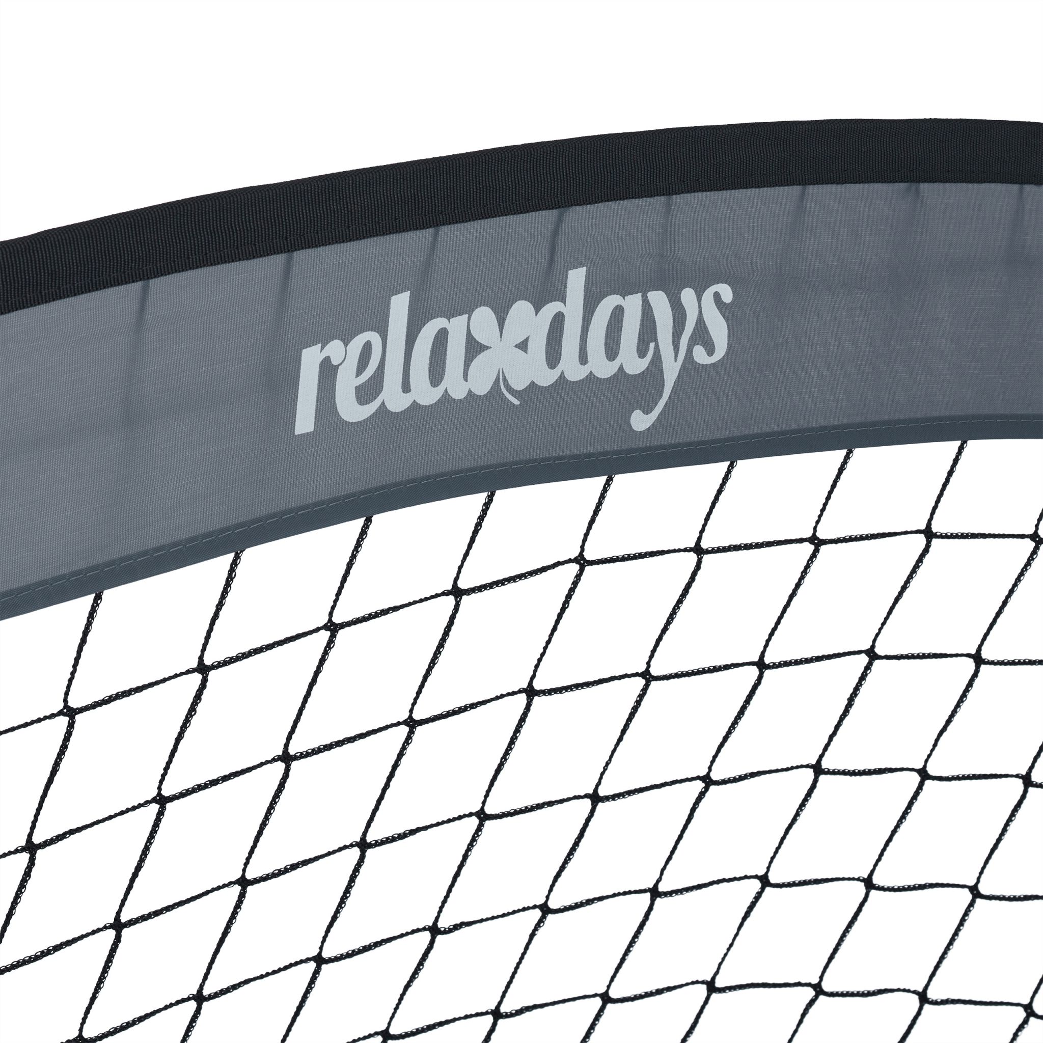 Fussballtore Pop-Up 2er-Set Schwarz-Grau von Relaxdays