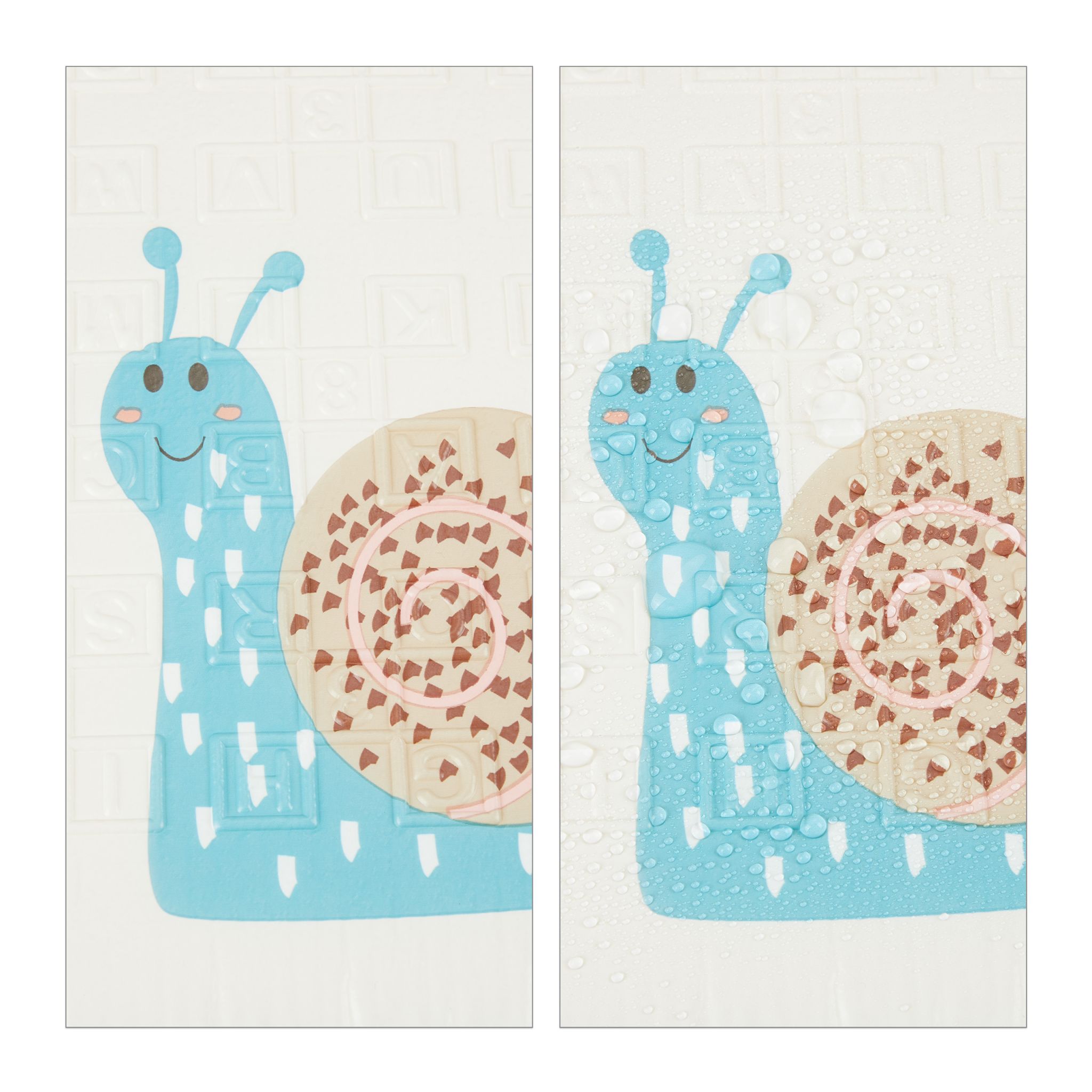 Faltbare Spielmatte mit Tiermotiven Weiss-Blau-Braun von Relaxdays