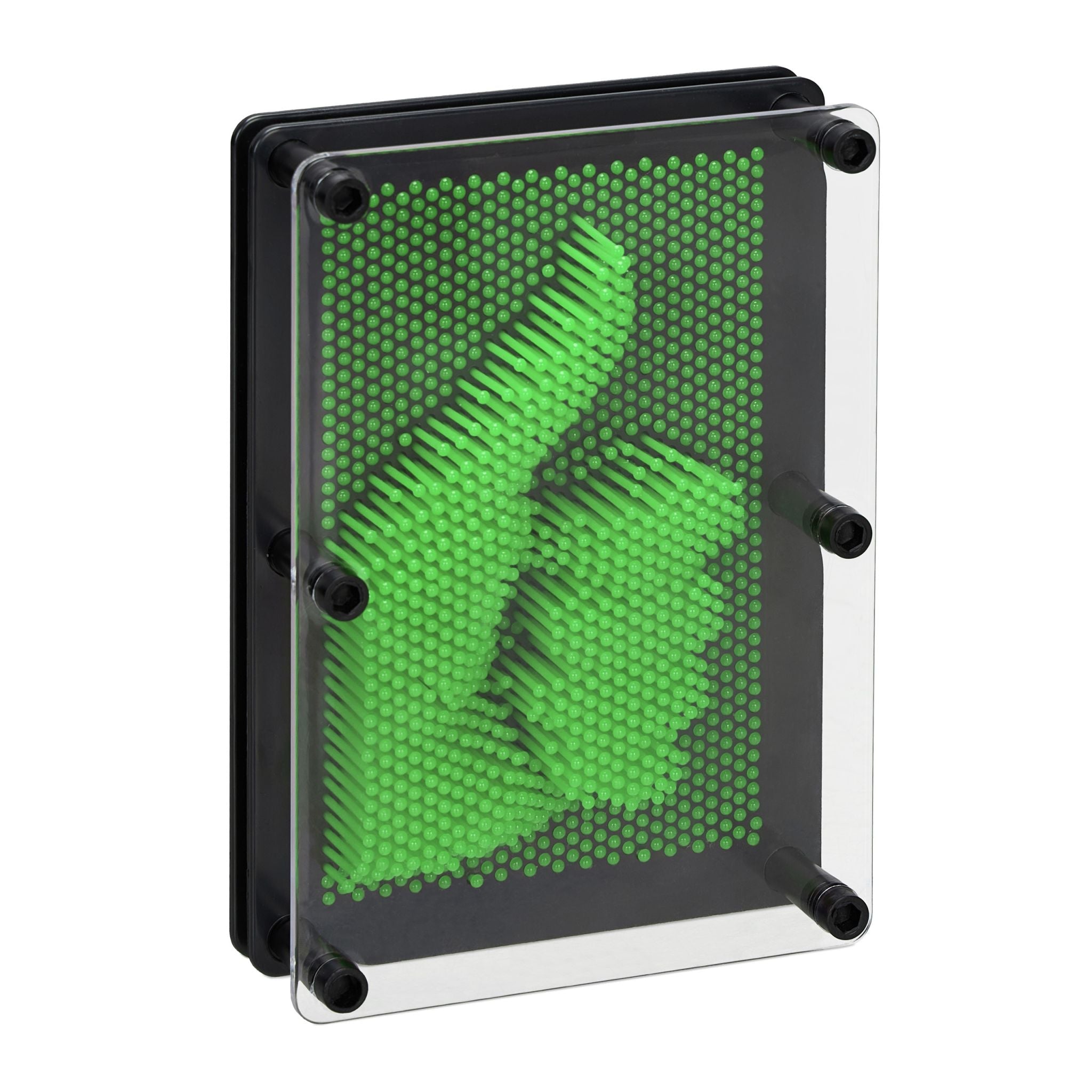 3D Nagelbild Pinart Grün-Schwarz-Transparent