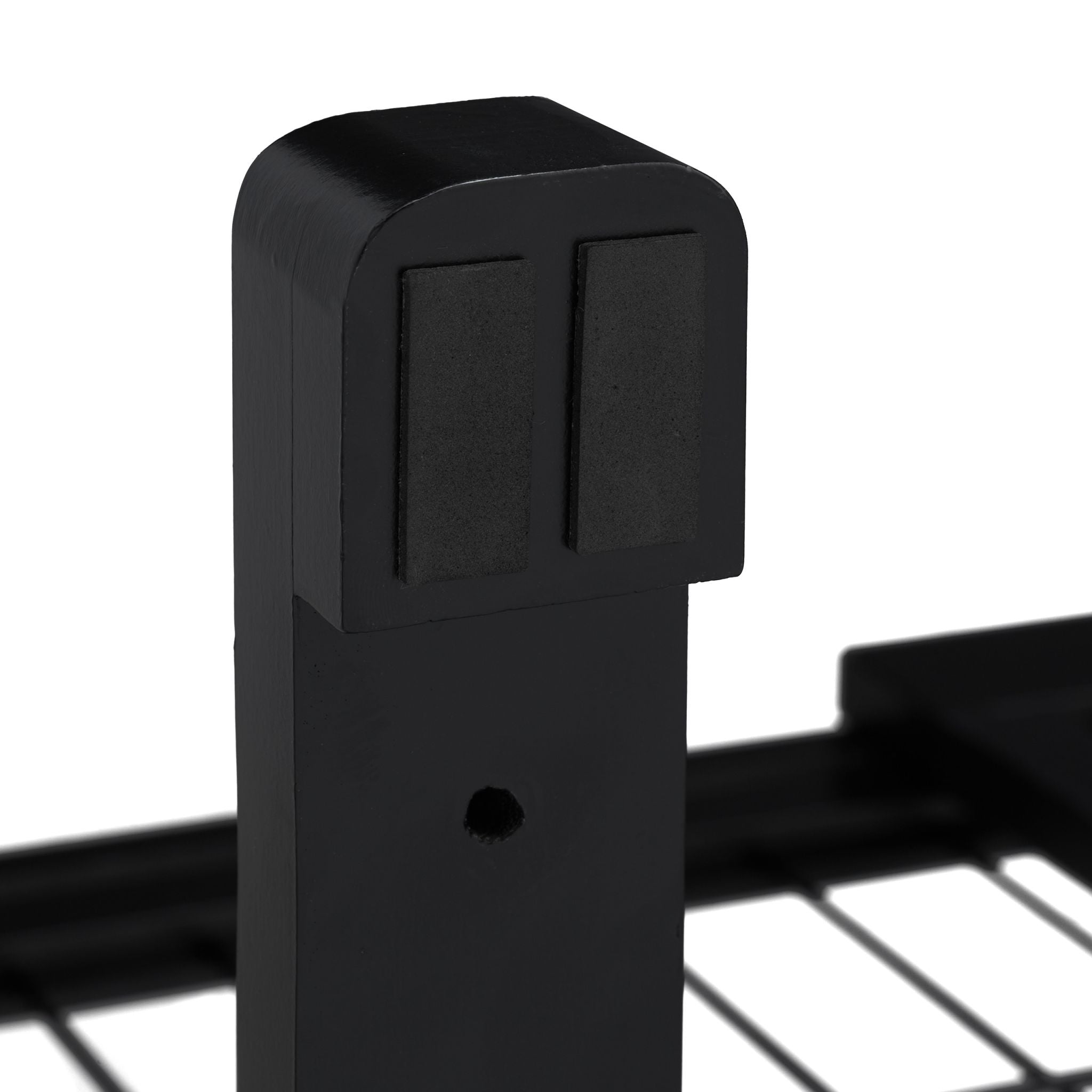 Ausziehbares Absperrgitter in Schwarz Schwarz von Relaxdays