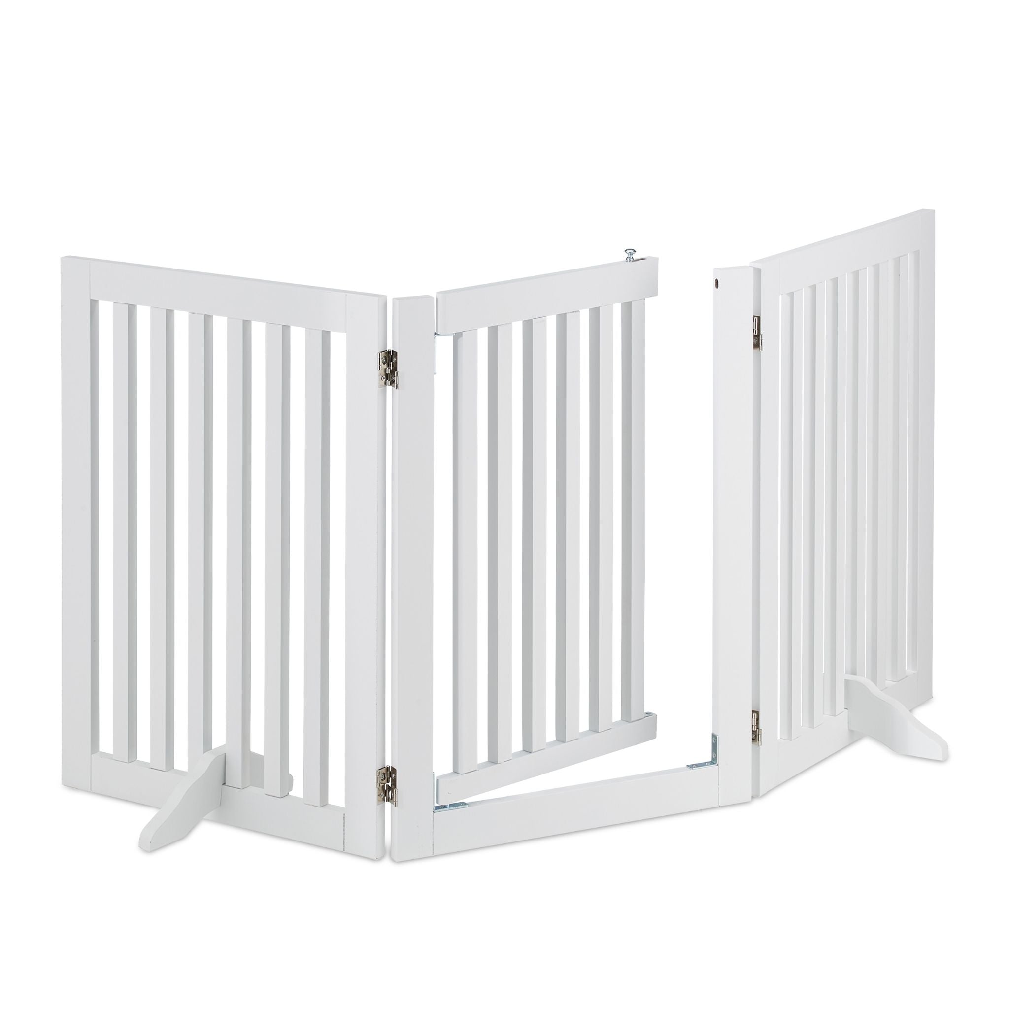 Absperrgitter mit Tür 70cm hoch Weiss von Relaxdays