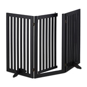 Absperrgitter mit Tür 92cm Schwarz von Relaxdays