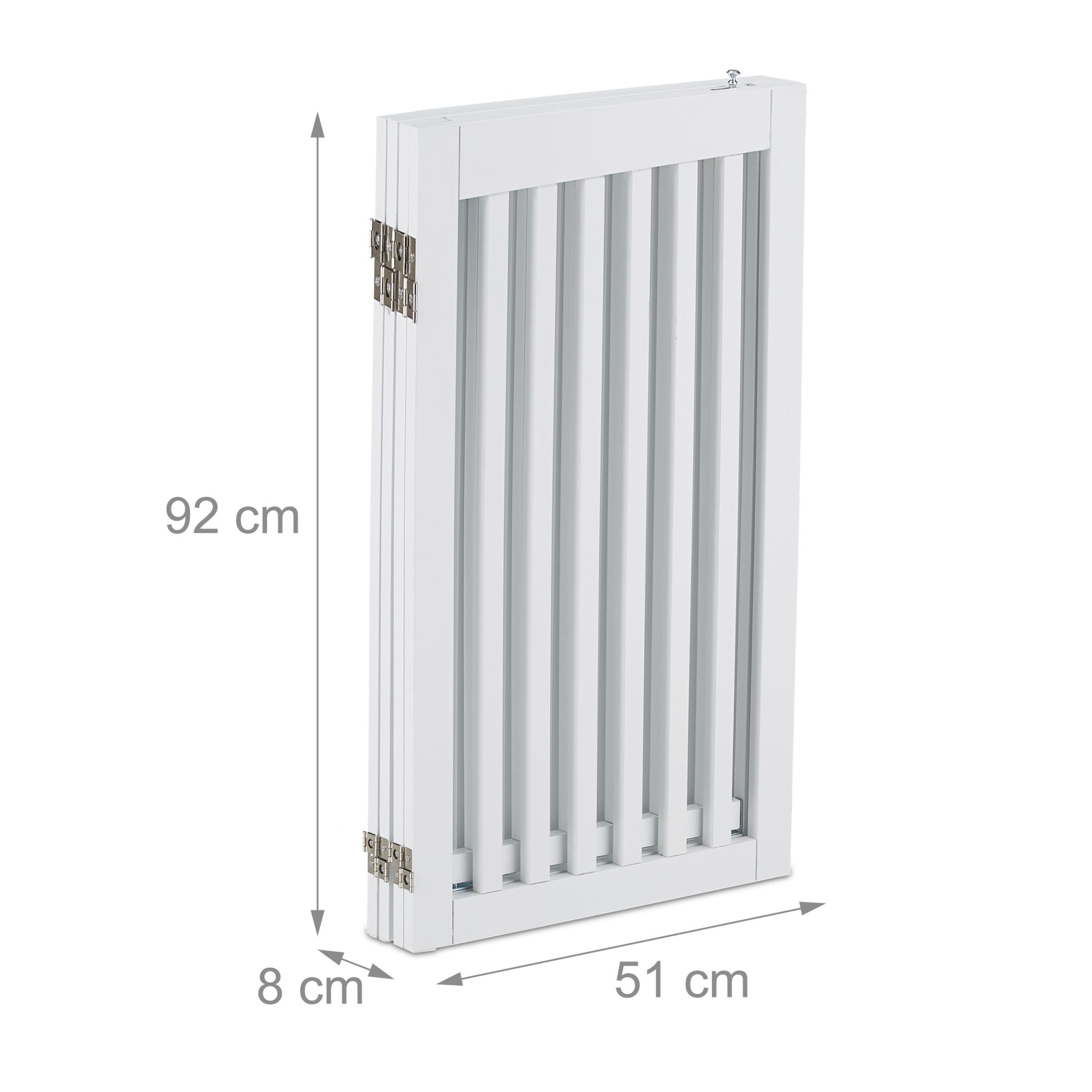 Absperrgitter mit Tür 92cm hoch Weiss von Relaxdays
