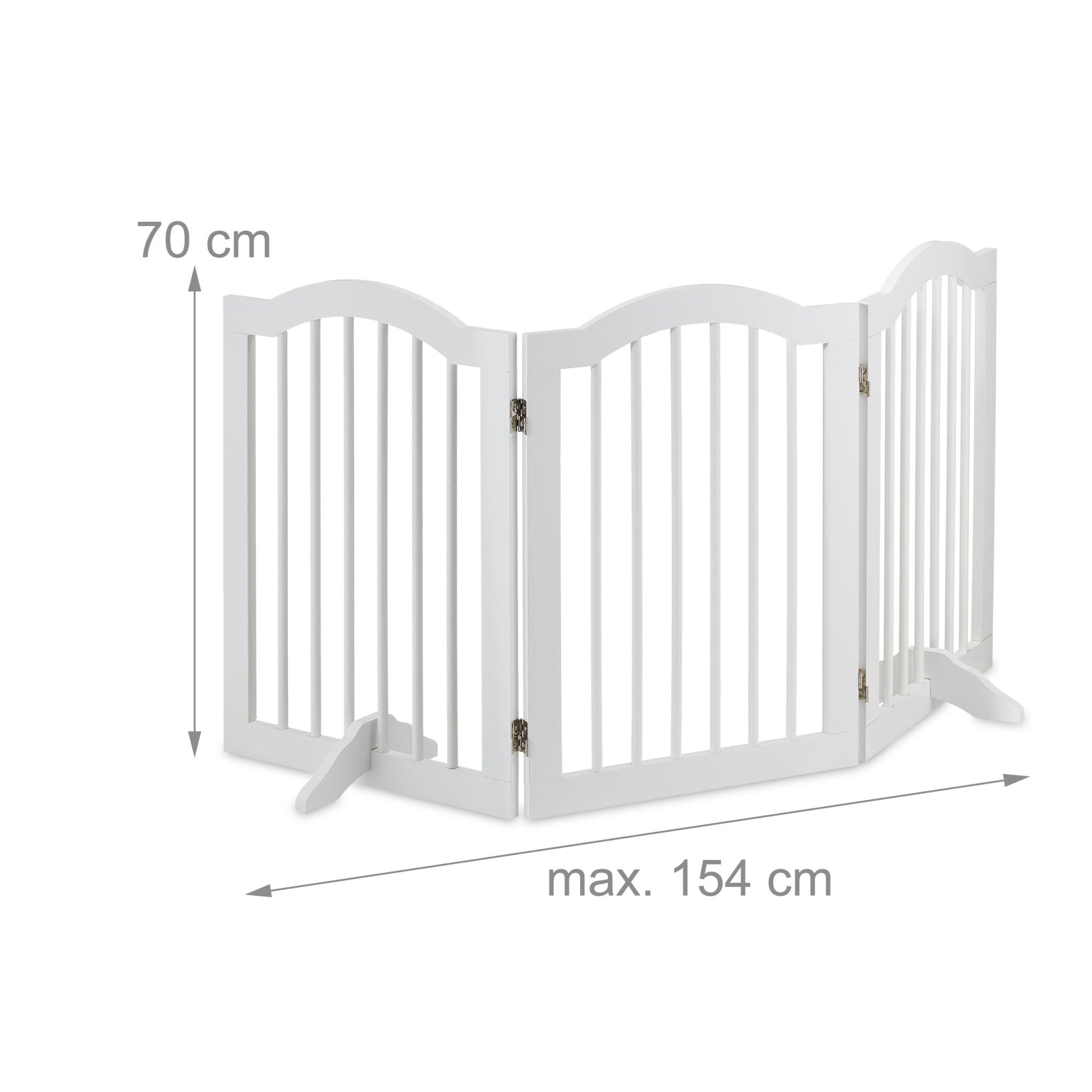 Absperrgitter 70cm hoch Weiss von Relaxdays