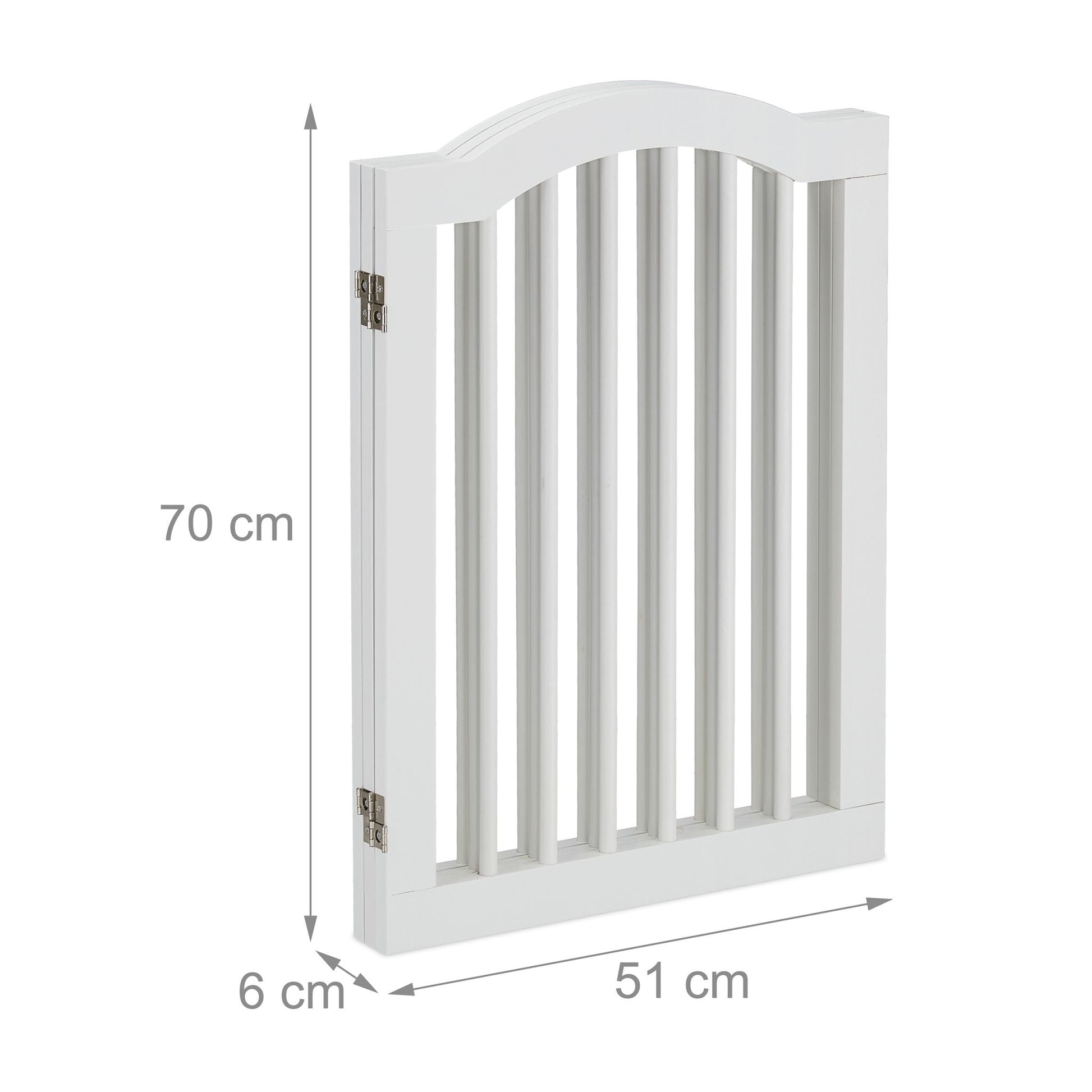 Absperrgitter 70cm hoch Weiss von Relaxdays
