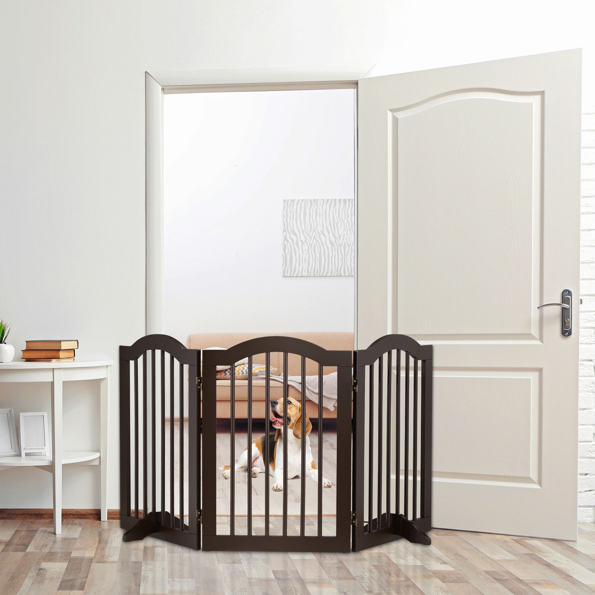 Absperrgitter 70cm hoch Dunkelbraun von Relaxdays