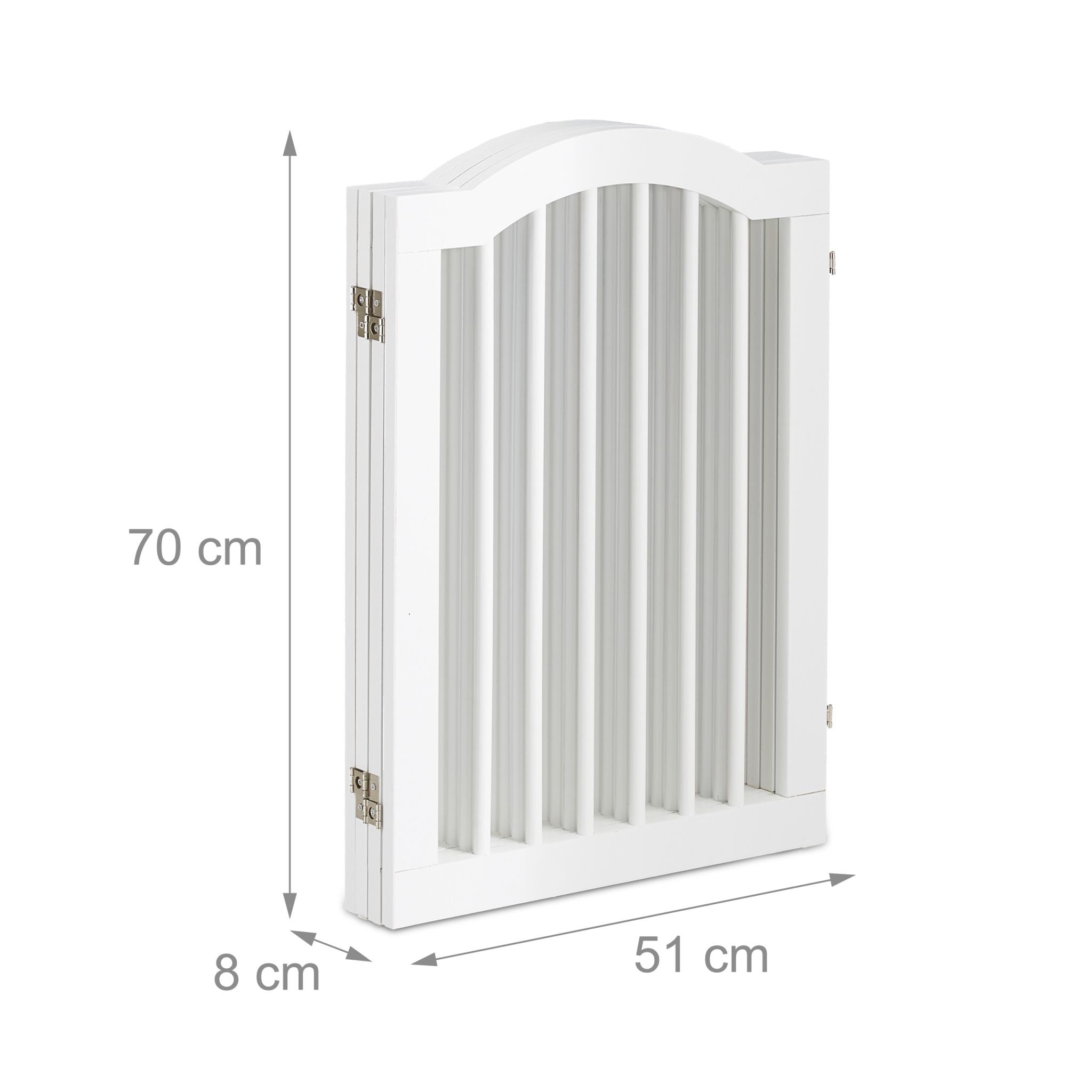 Absperrgitter 70cm hoch Weiss von Relaxdays
