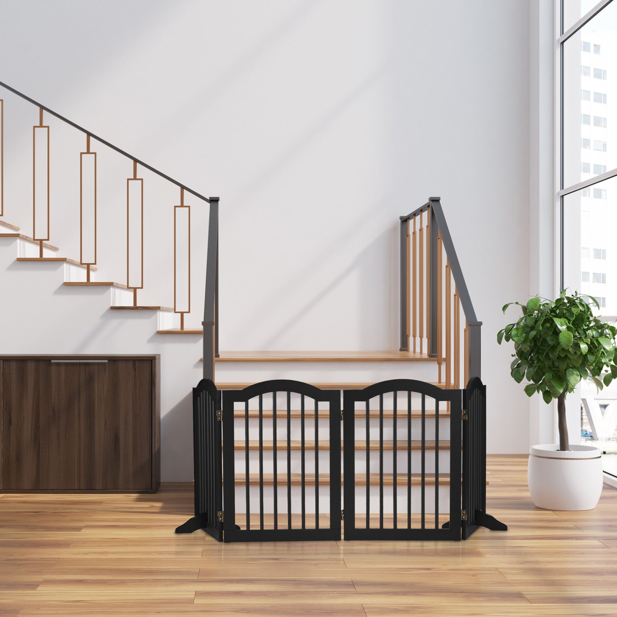 Absperrgitter 70cm hoch Schwarz von Relaxdays